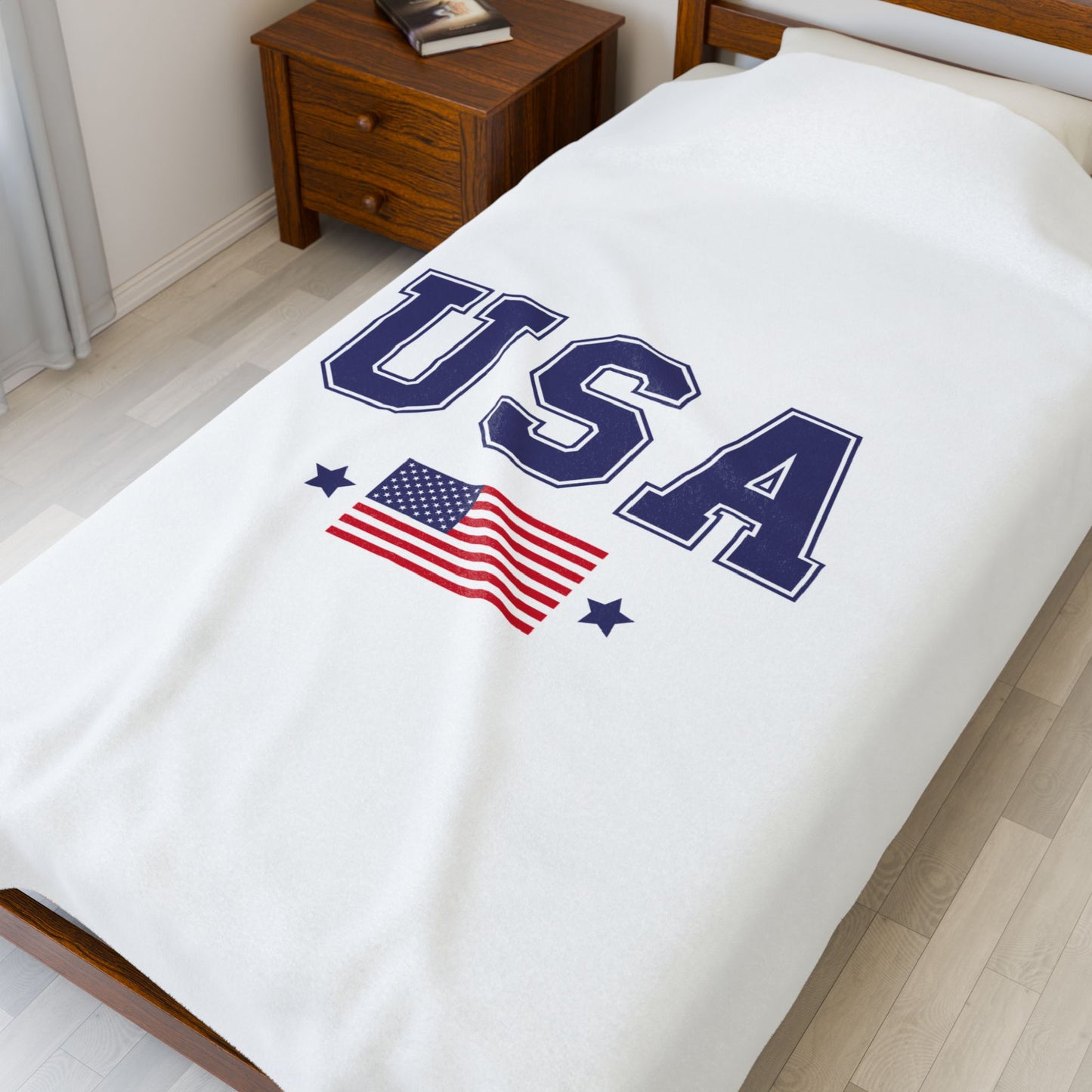 Princess Grace  TEAM USA  Velveteen Plush Blanket