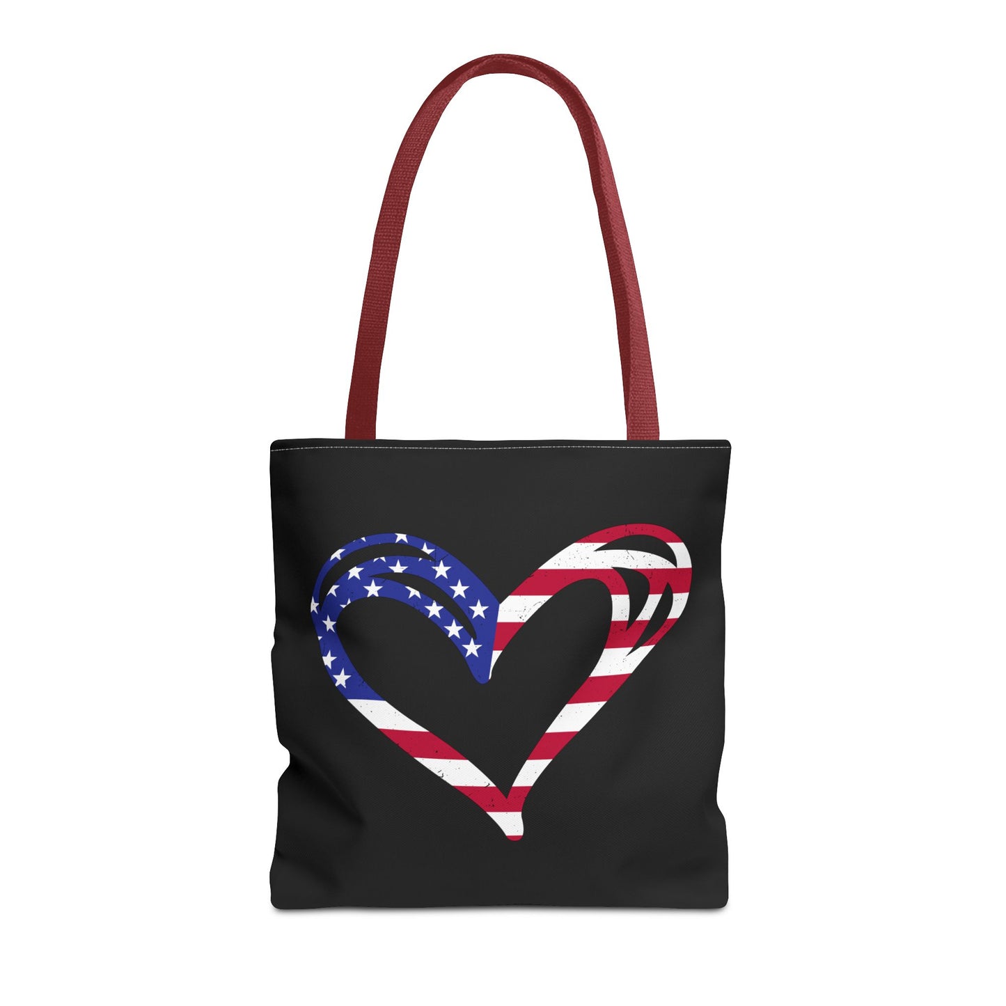 Princess Grace  Patriotic Heart Tote Bag  Love for America Design