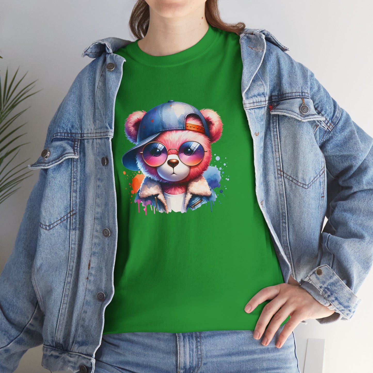 Princess Grace  Cool Bear Graphic Unisex Heavy Cotton Tee  Trendy Streetwear T-Shirt