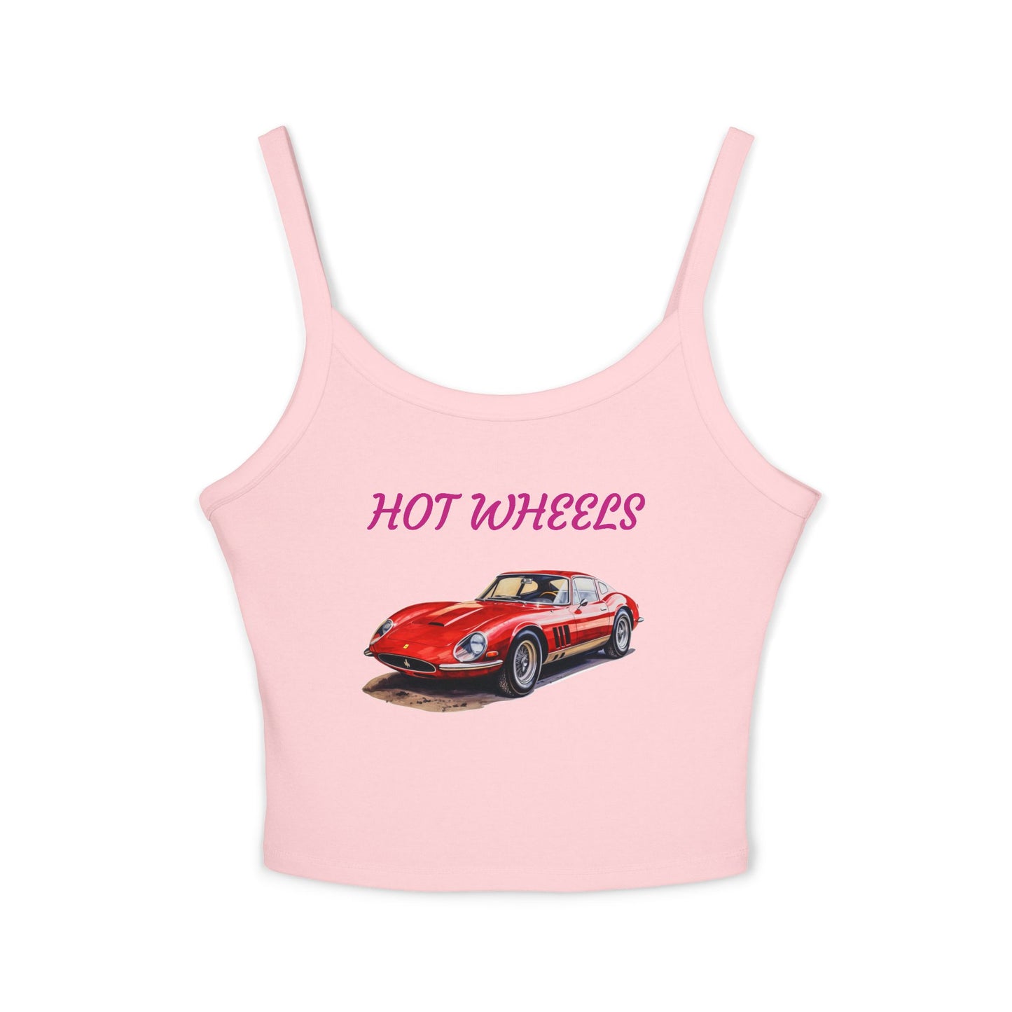 Princess Grace  Hot Wheels Women's Spaghetti Strap Tank Top Retro Car Graphic Tee