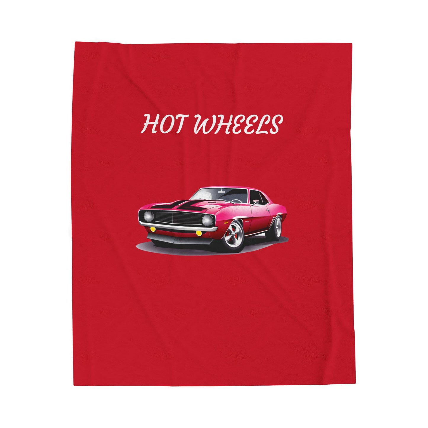 Princess Grace  Hot Wheels Velveteen Plush Blanket  Cozy Red Car Throw for Kids and Car Enthusiasts