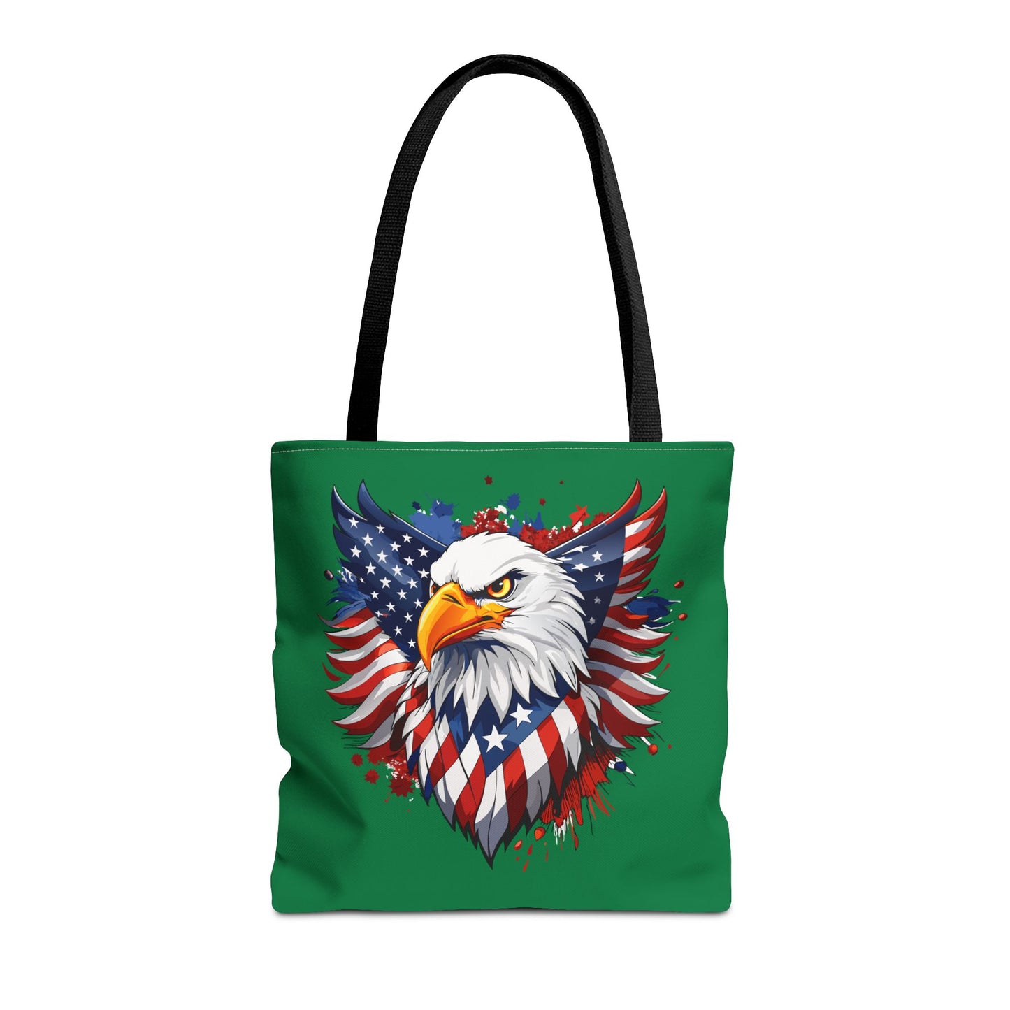 Princess Grace  Patriotic Eagle Tote Bag American Flag Design for Independence Day & Everyday Use