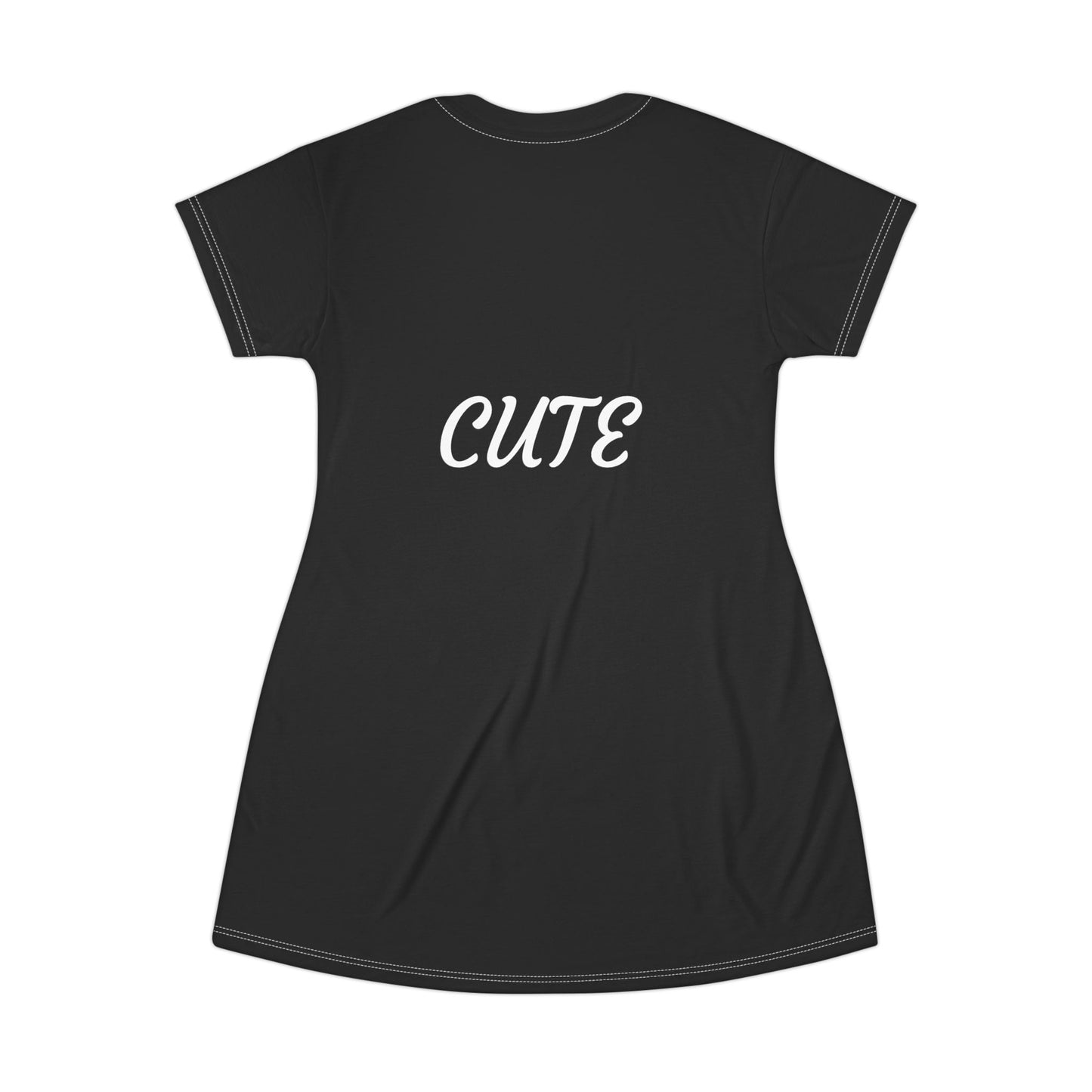 Princess Grace CUTE  T-Shirt Dress Black