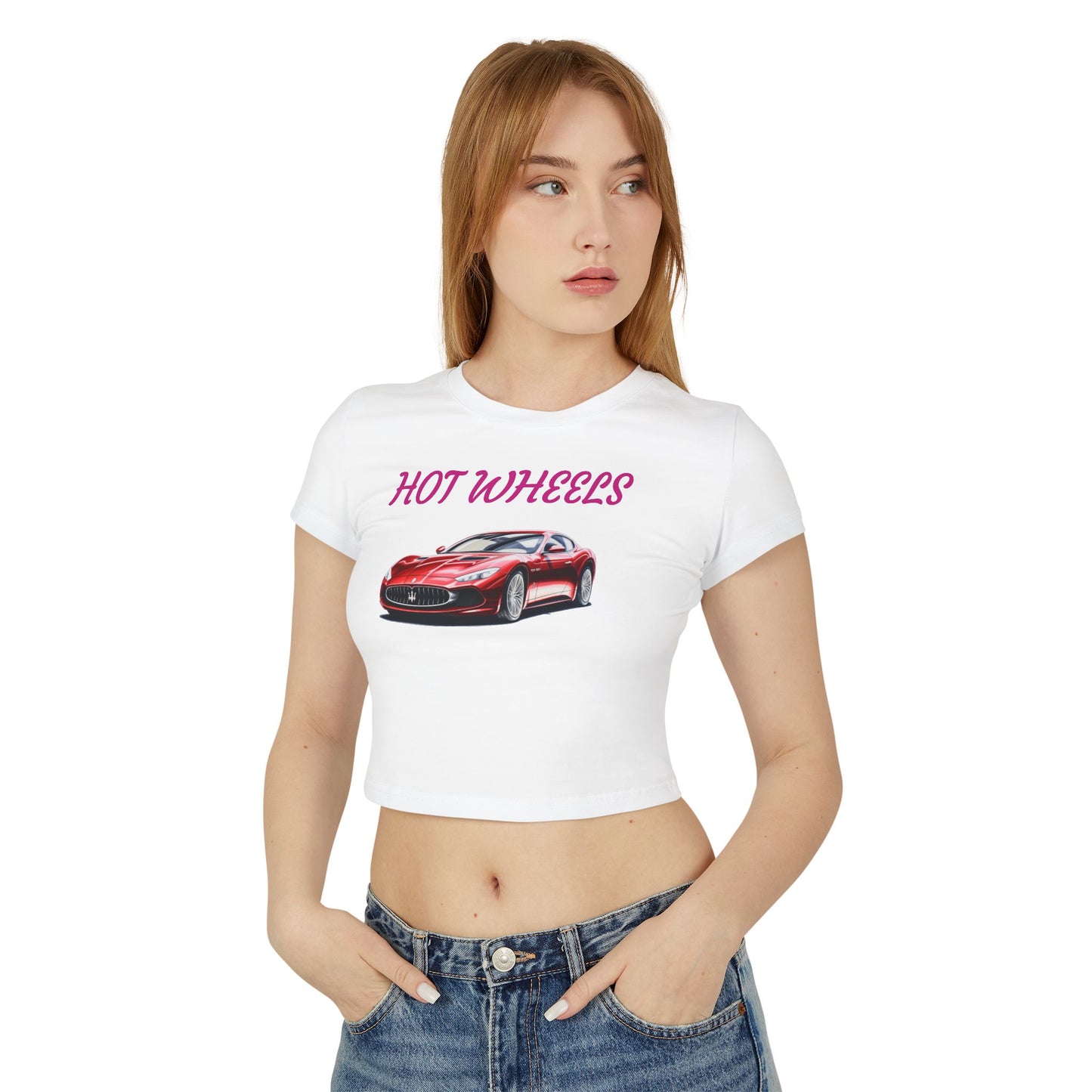 Princess Grace  Hot Wheels Women's Baby Tee Sporty Graphic T-Shirt for Car Enthusiasts