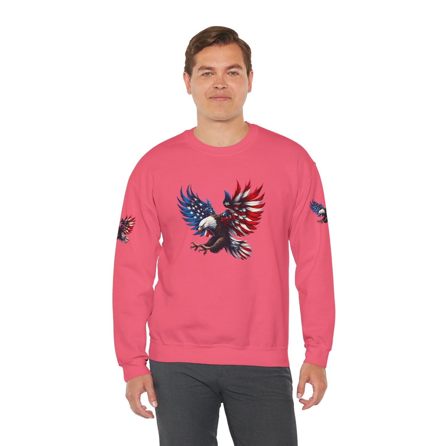 Princess Grace  Patriotic Eagle Unisex Crewneck Sweatshirt