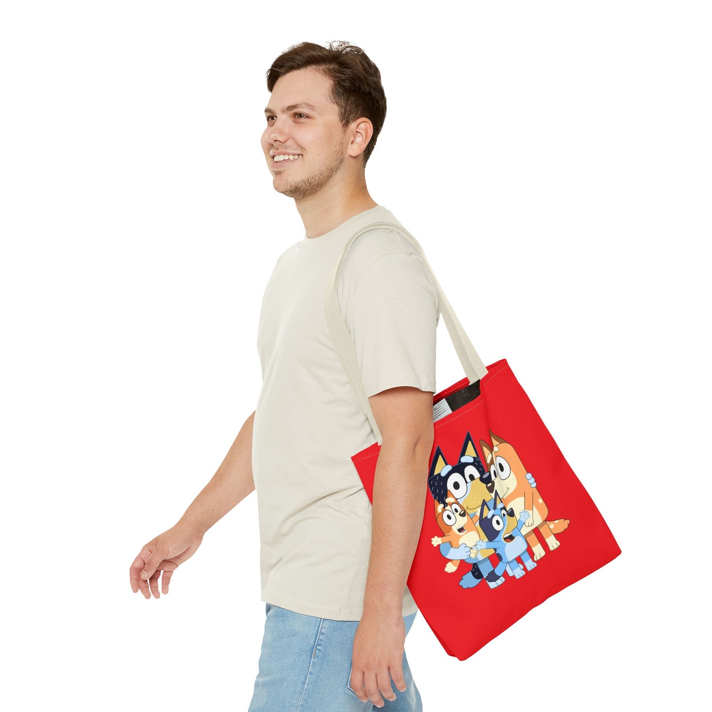 Princess Grace  Colorful Cartoon Family Tote Bag Ideal for Kids and Family Outings