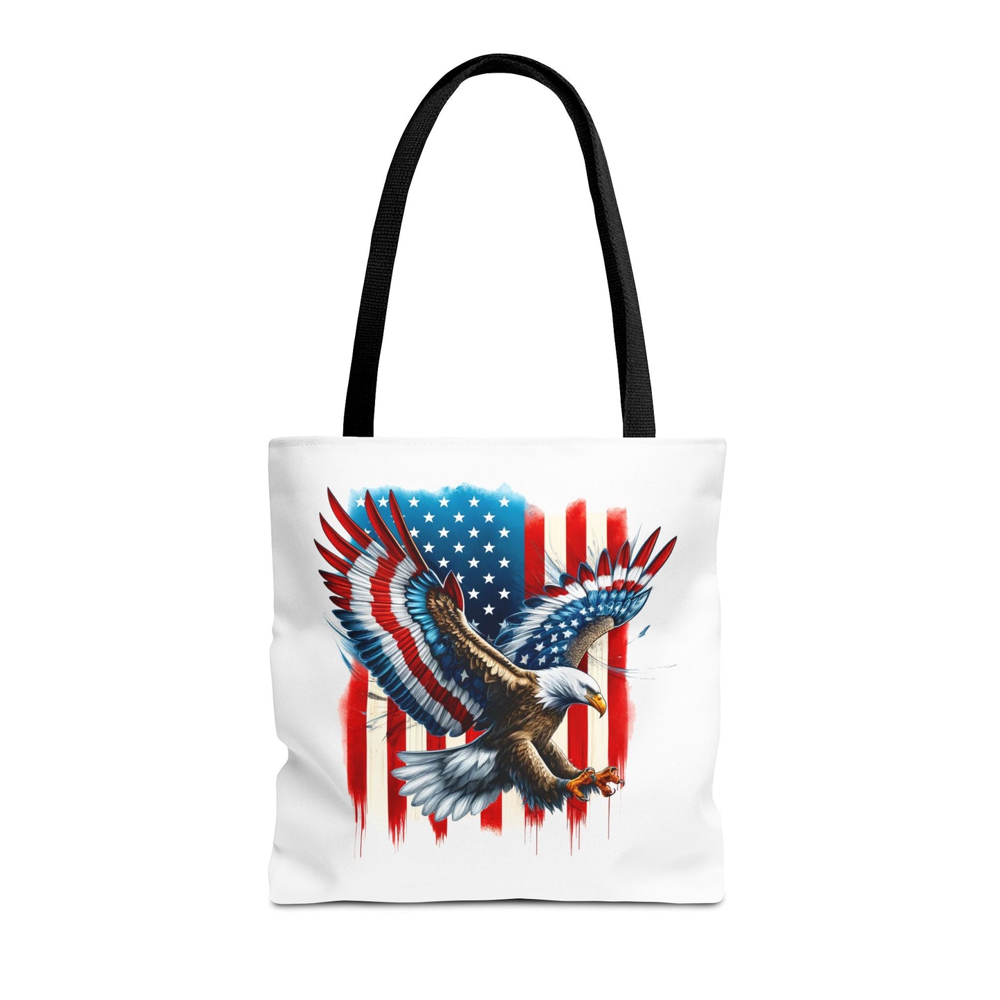 Princess Grace  Patriotic Eagle Tote Bag  USA Flag Design for Independence Day & Everyday Use