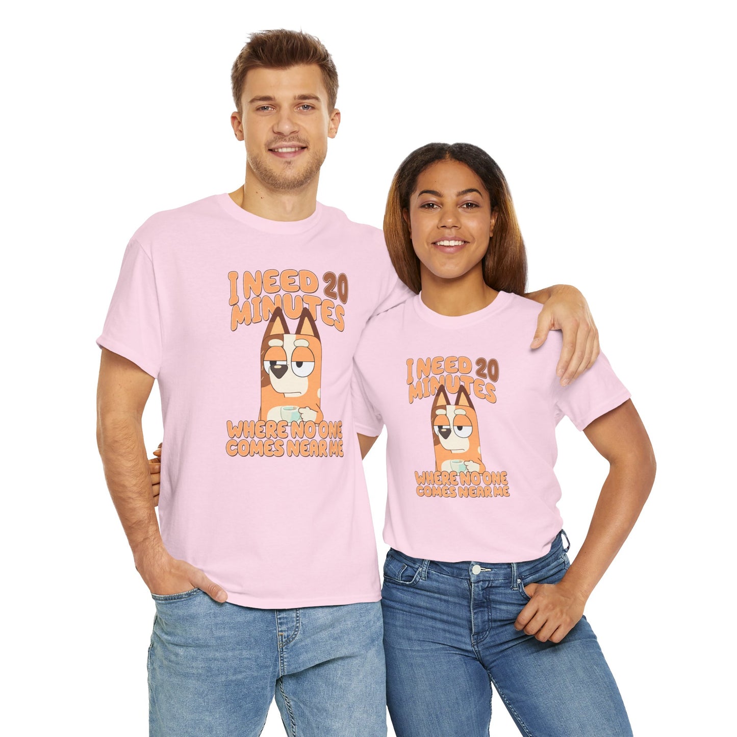 Princess Grace  Bluey  Funny Graphic Tee  "I Need 20 Minutes"