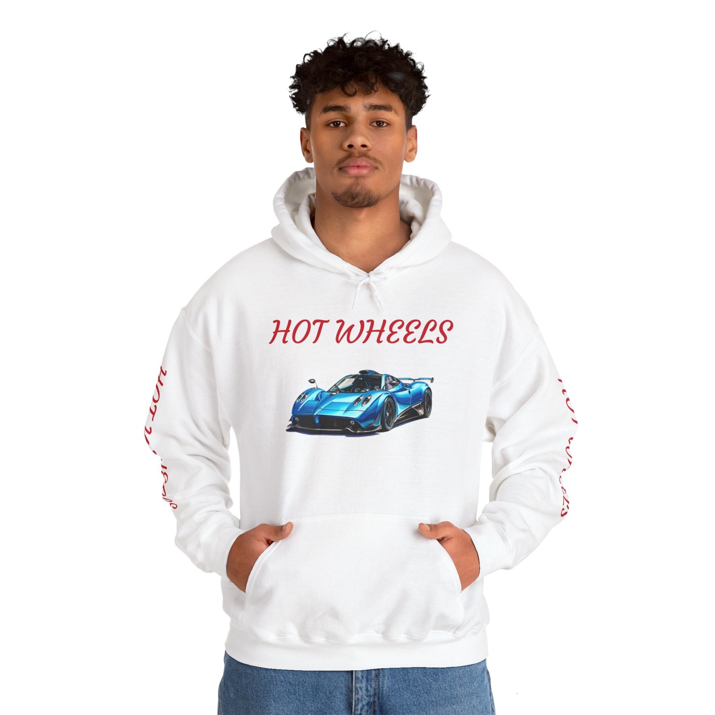 Princess Grace  Unisex Heavy Blend Hot Wheels Hooded Sweatshirt Stylish Car Graphic for Auto Enthusiasts