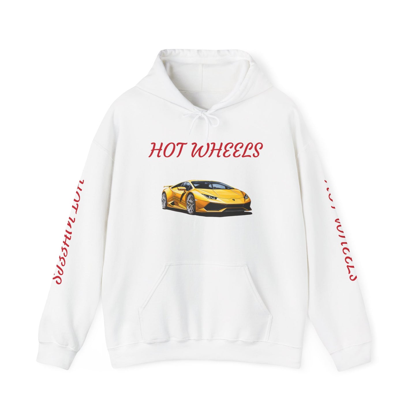 Princess Grace  Hot Wheels Unisex Hoodie Yellow Sports Car Graphic Sweatshirt