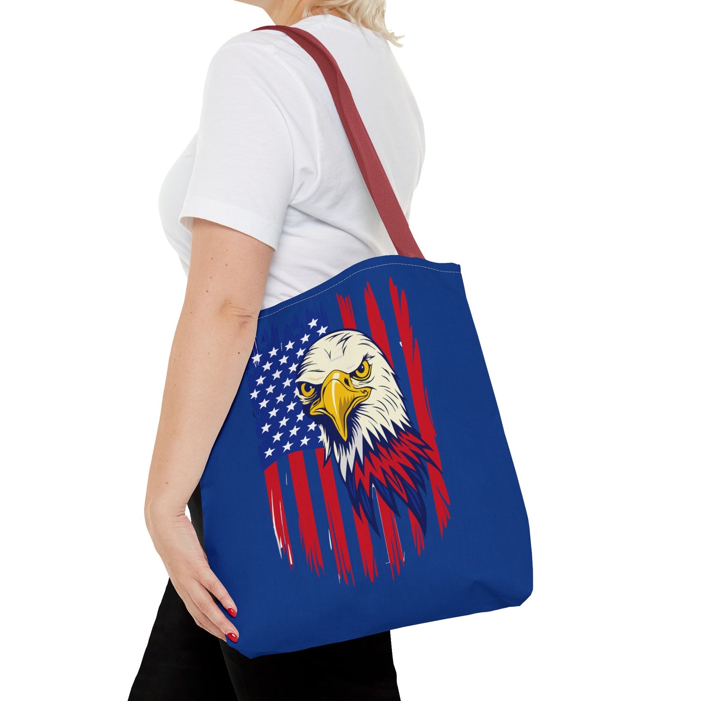 Princess Grace  Patriotic Eagle Tote Bag Bold American Spirit