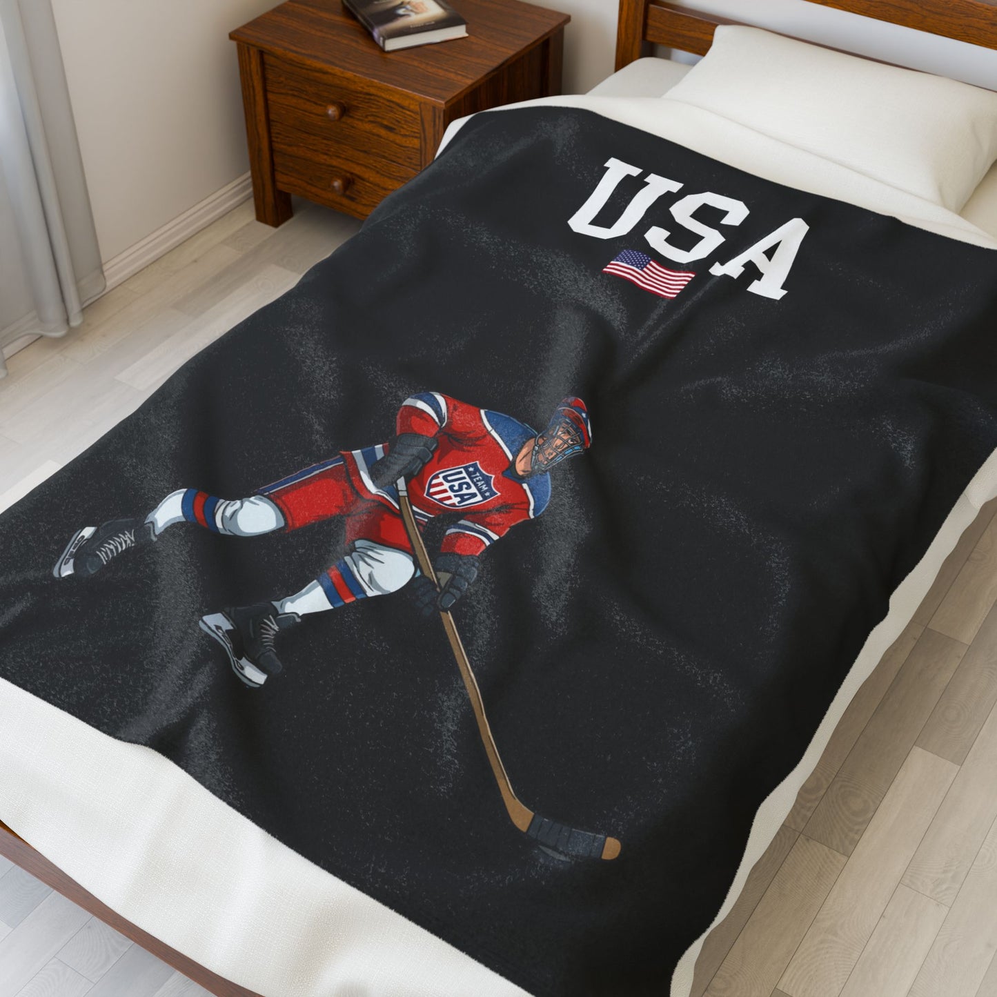 Princess Grace  TEAM USA  Velveteen Plush Blanket