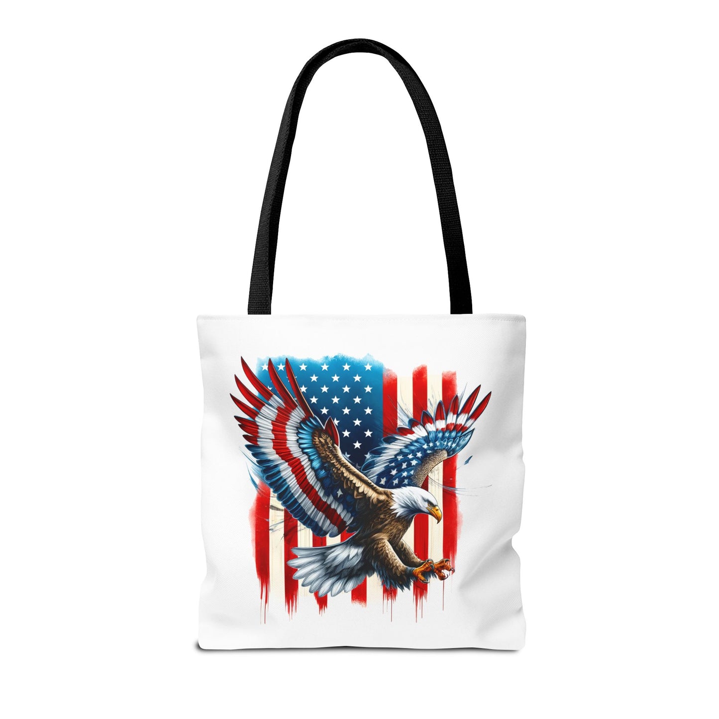 Princess Grace  Patriotic Eagle Tote Bag  USA Flag Design for Independence Day & Everyday Use