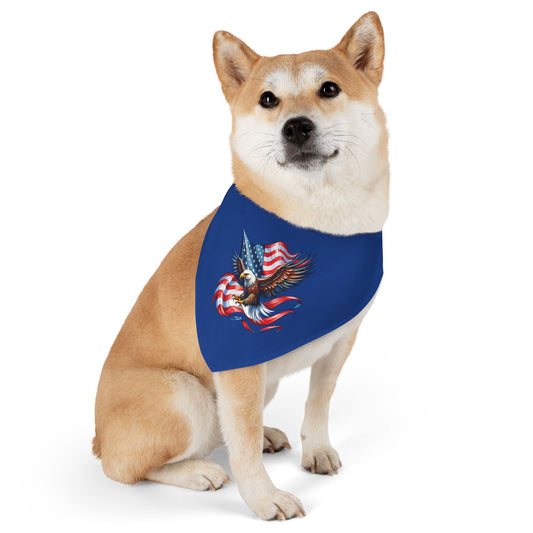 Princess Grace  Patriotic Eagle Pet Bandana USA Flag Design for Dogs