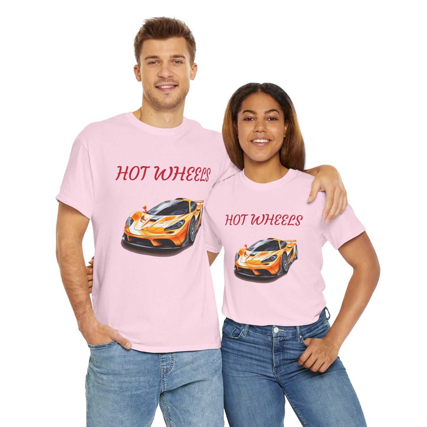 Princess Grace Hot Wheels Unisex Heavy Cotton Tee Race Car Graphic Tee for Racing Fans