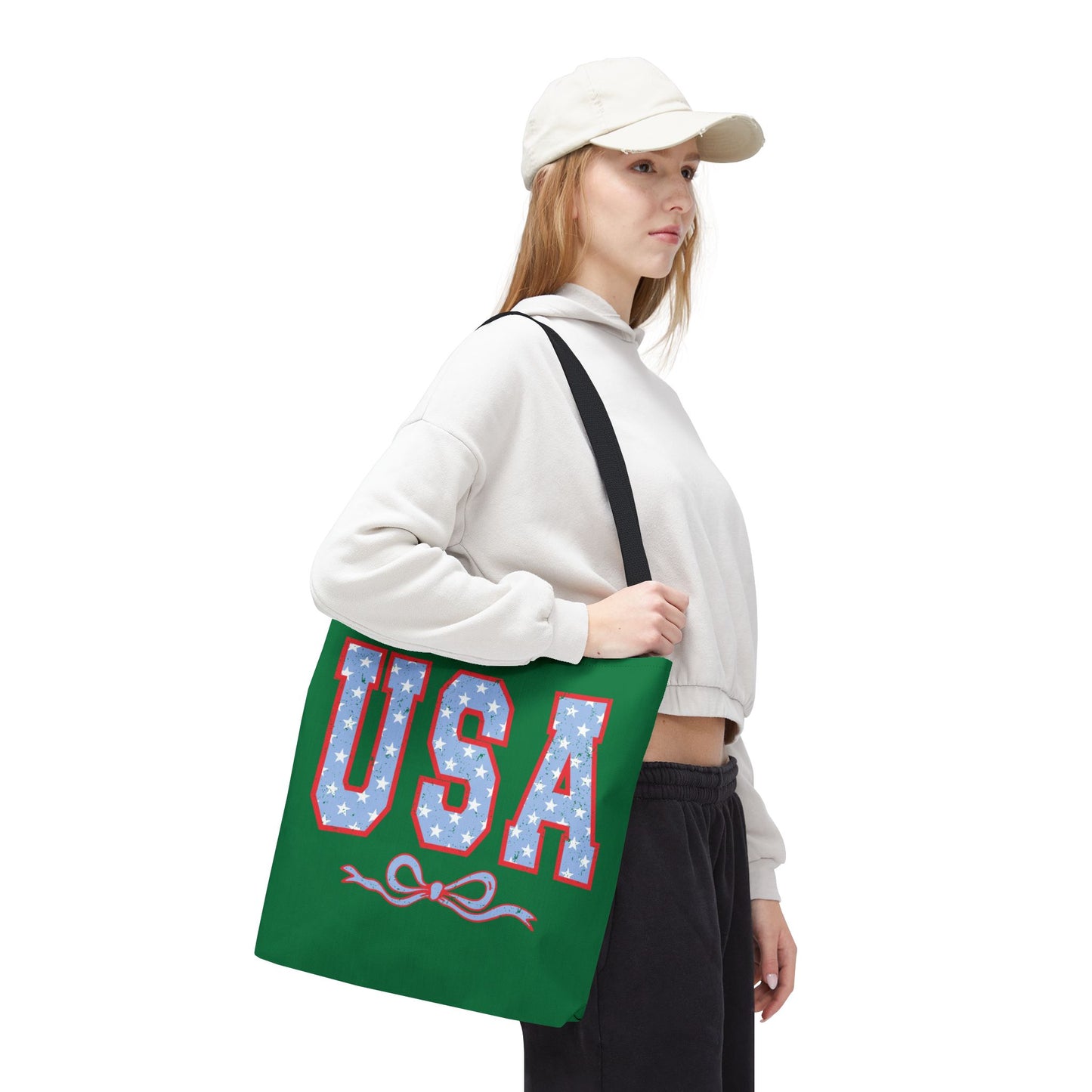 Princess Grace USA Patriotic Tote Bag for Independence Day Celebrations