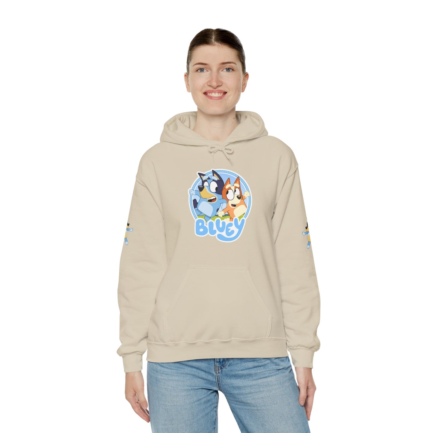 Princess Grace  Bluey Unisex Heavy Blend Hoodie  Cozy Cartoon Sweatshirt for Kids & Adults