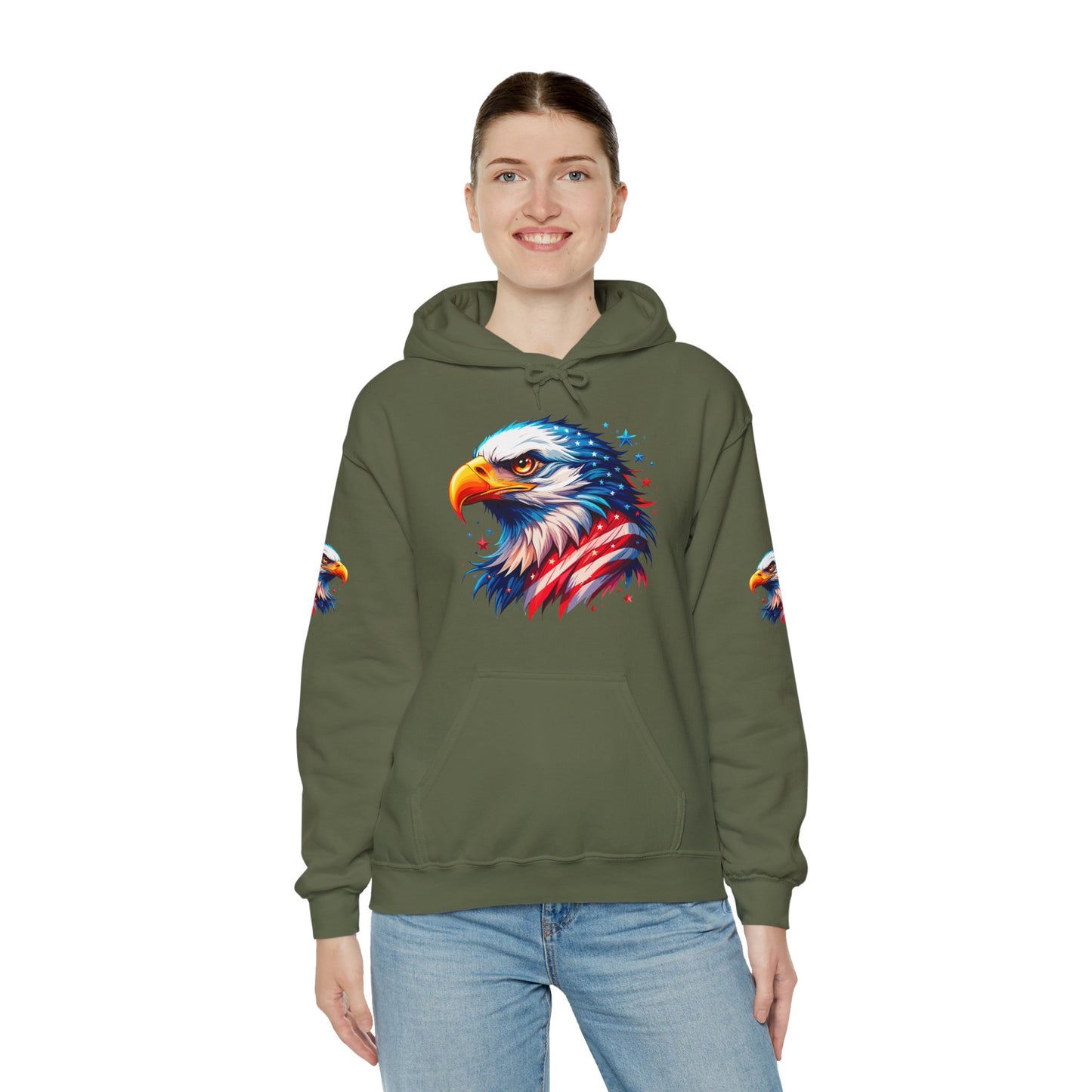 Princess Grace  American  Eagle Unisex Heavy Blend Hooded Sweatshirt