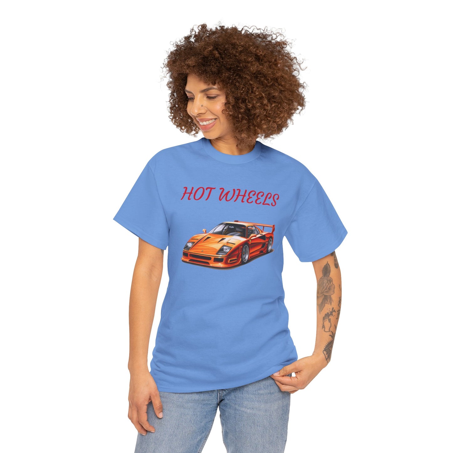 Princess Grace  Hot Wheels Unisex Heavy Cotton Tee Perfect for Car Lovers and Racing Fans