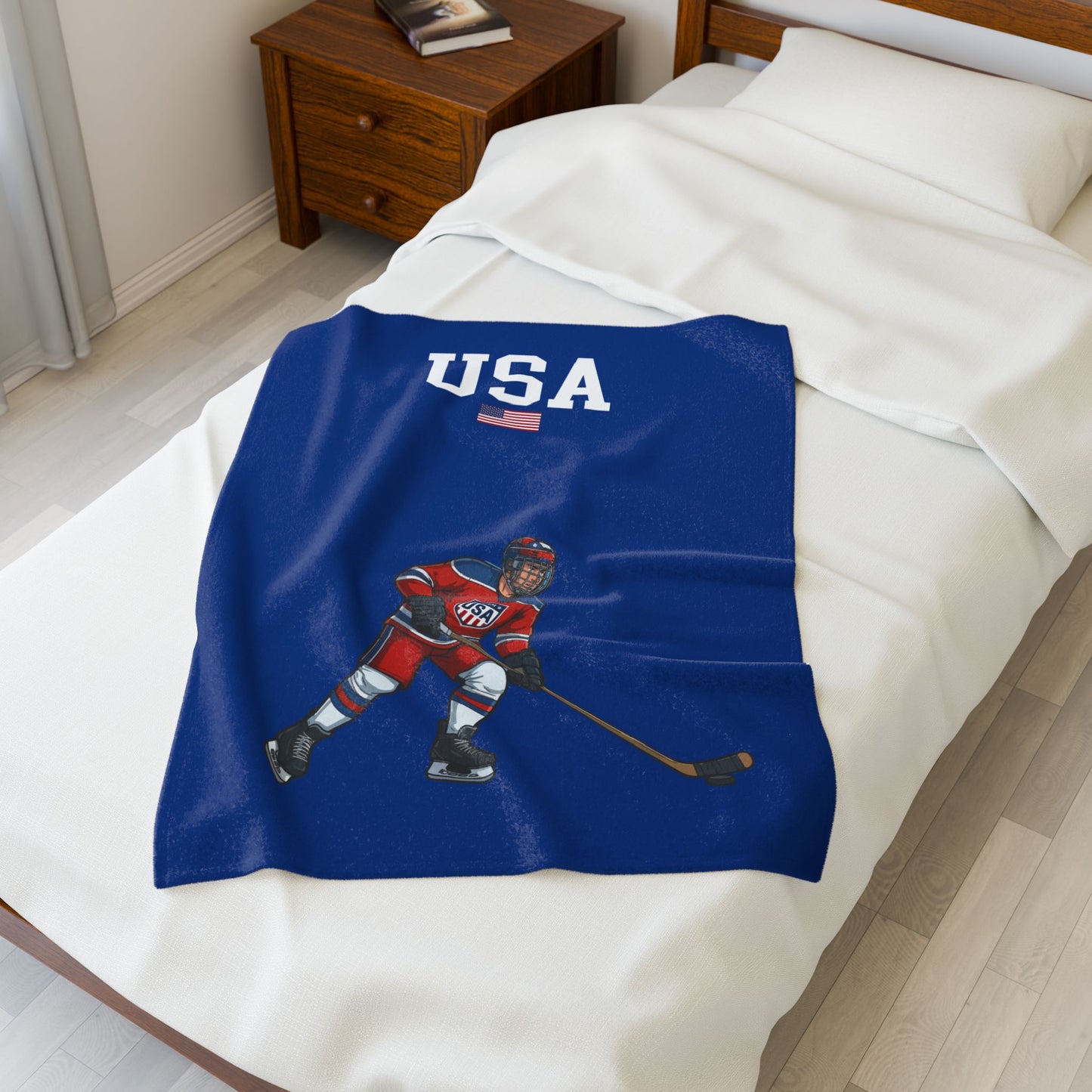 Princess Grace  TEAM USA  Velveteen Plush Blanket