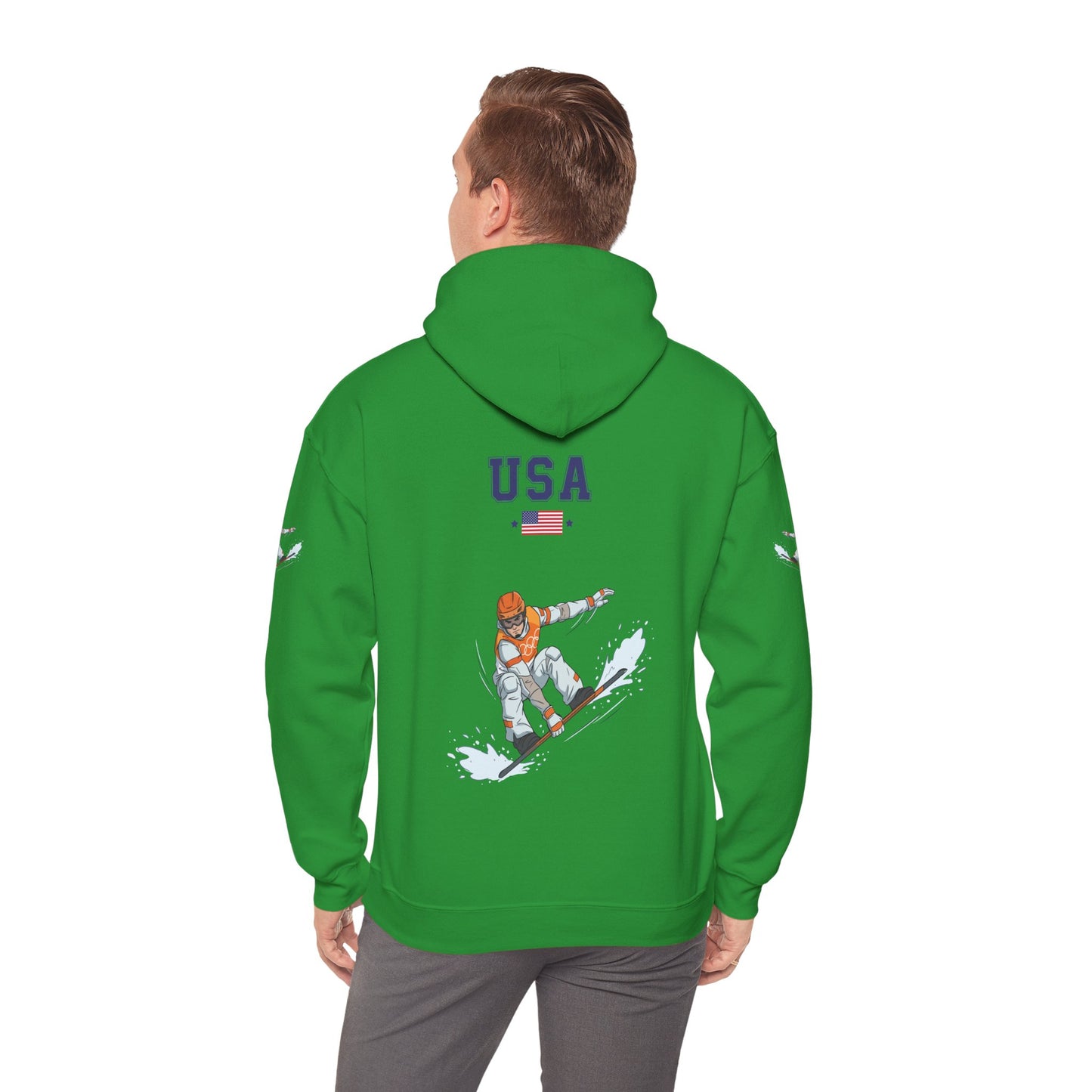 Princess Grace  TEAM USA  Snowboard  Unisex Heavy Blend Hooded Sweatshirt
