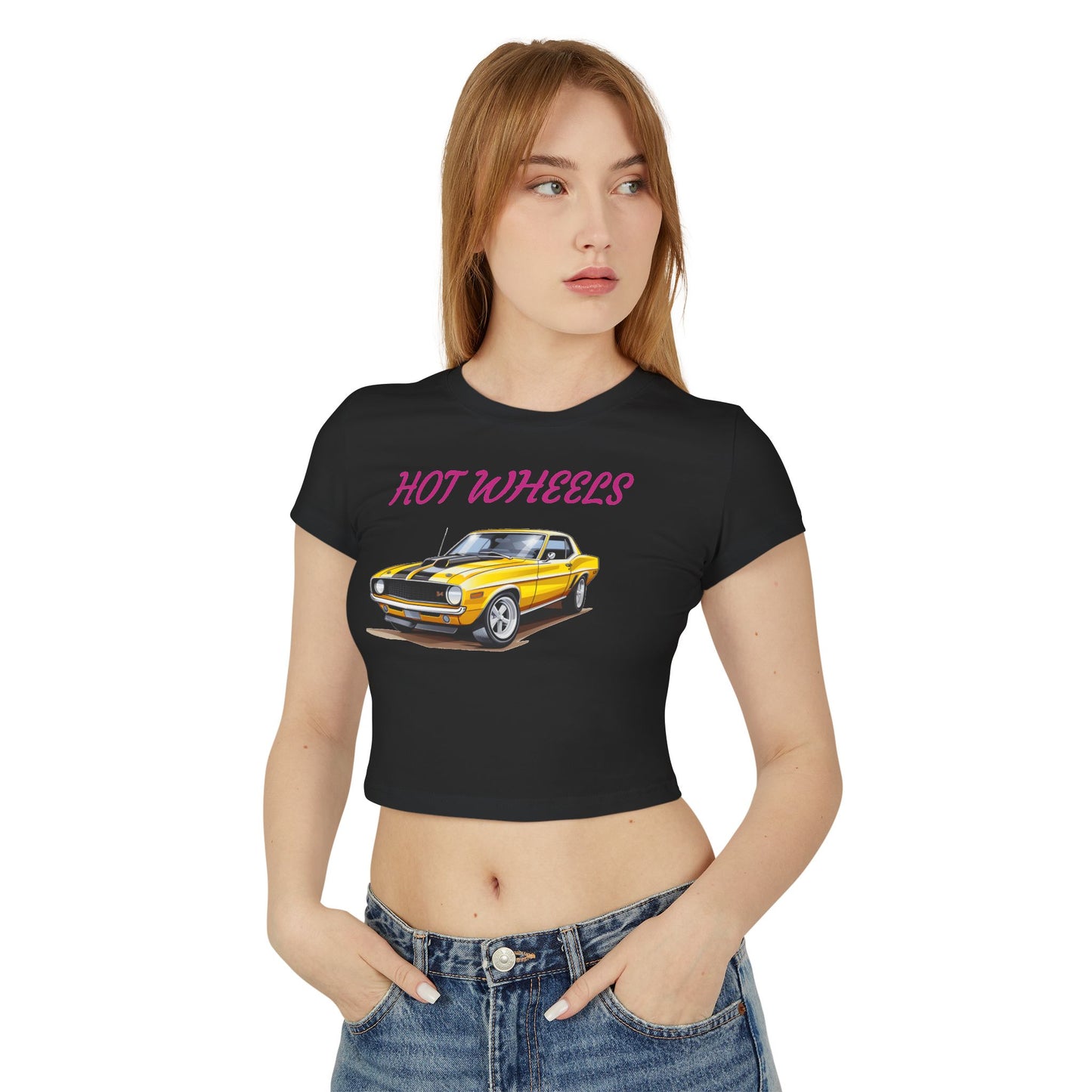 Princess Grace  Hot Wheels Women's Baby Tee Vintage Car Graphic Tee