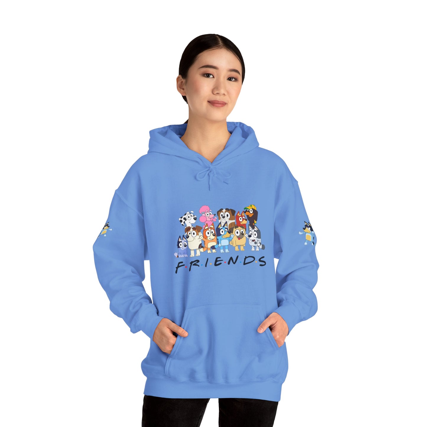 Princess Grace  Bluey  Unisex Heavy  Blend  Hooded Sweatshirt  'Friends' Cartoon Design