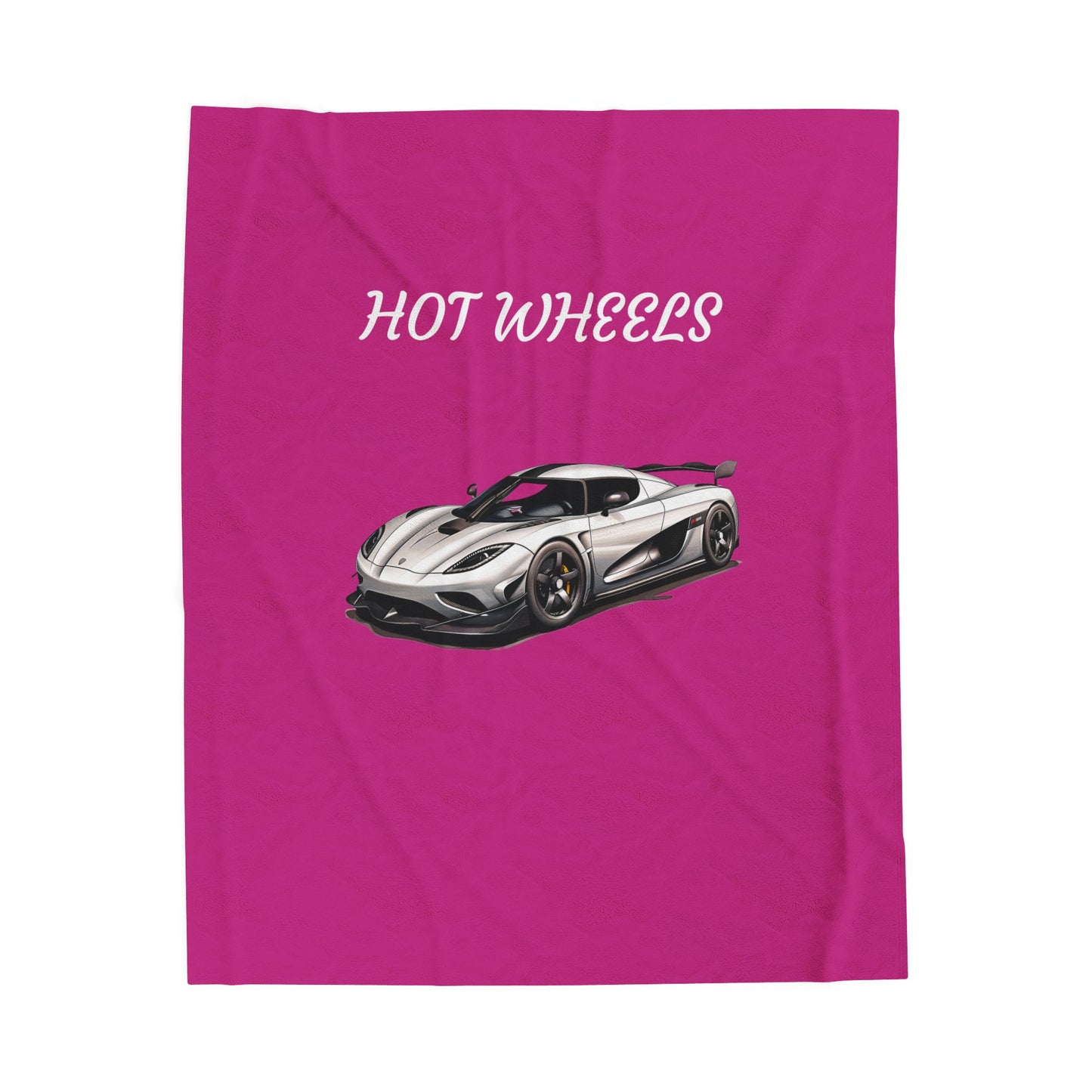 Princess Grace  Hot Wheels Velveteen Plush Blanket   Cozy & Vibrant Car themed Throw for Kids