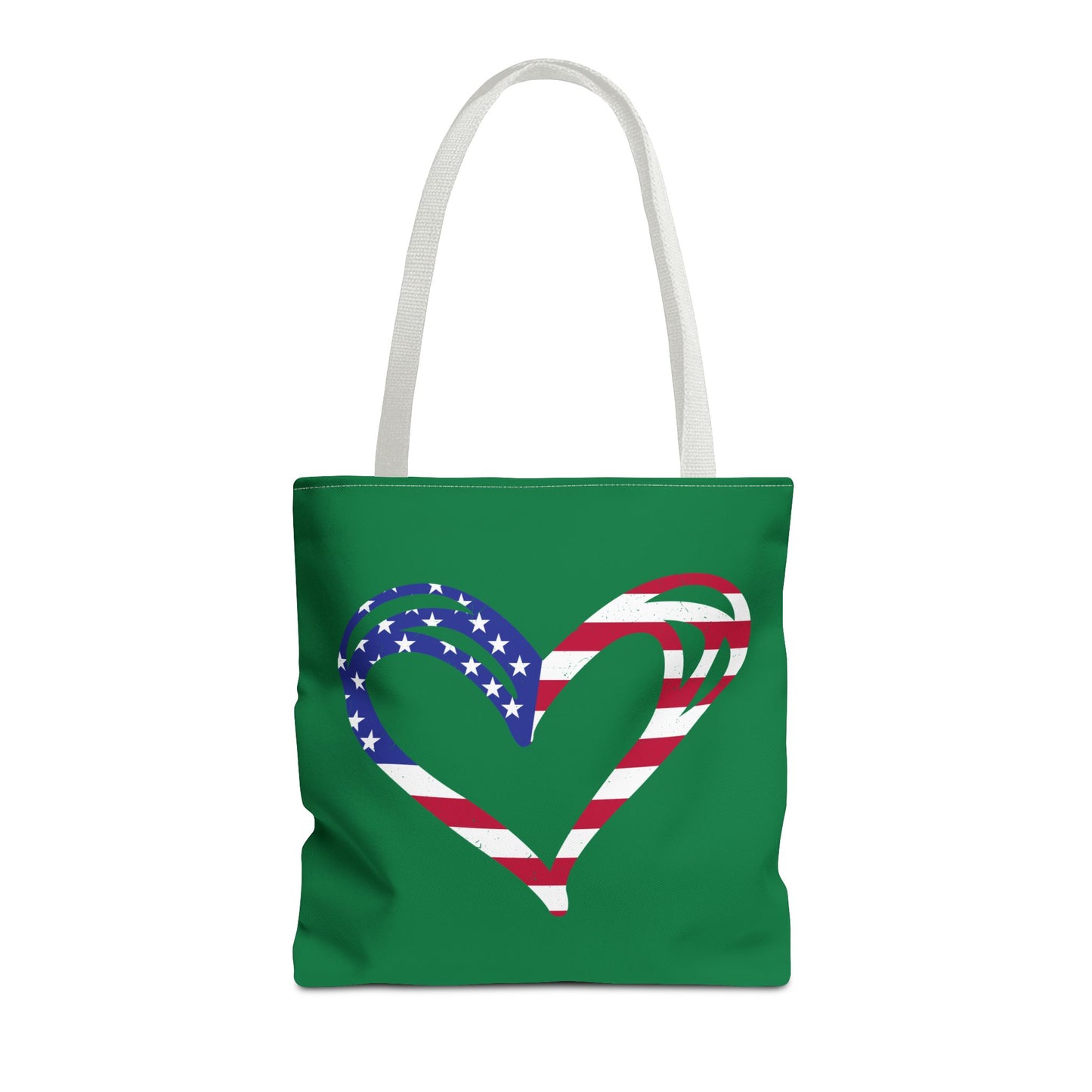 Princess Grace  Patriotic Heart Tote Bag  Perfect for Independence Day and Everyday Use