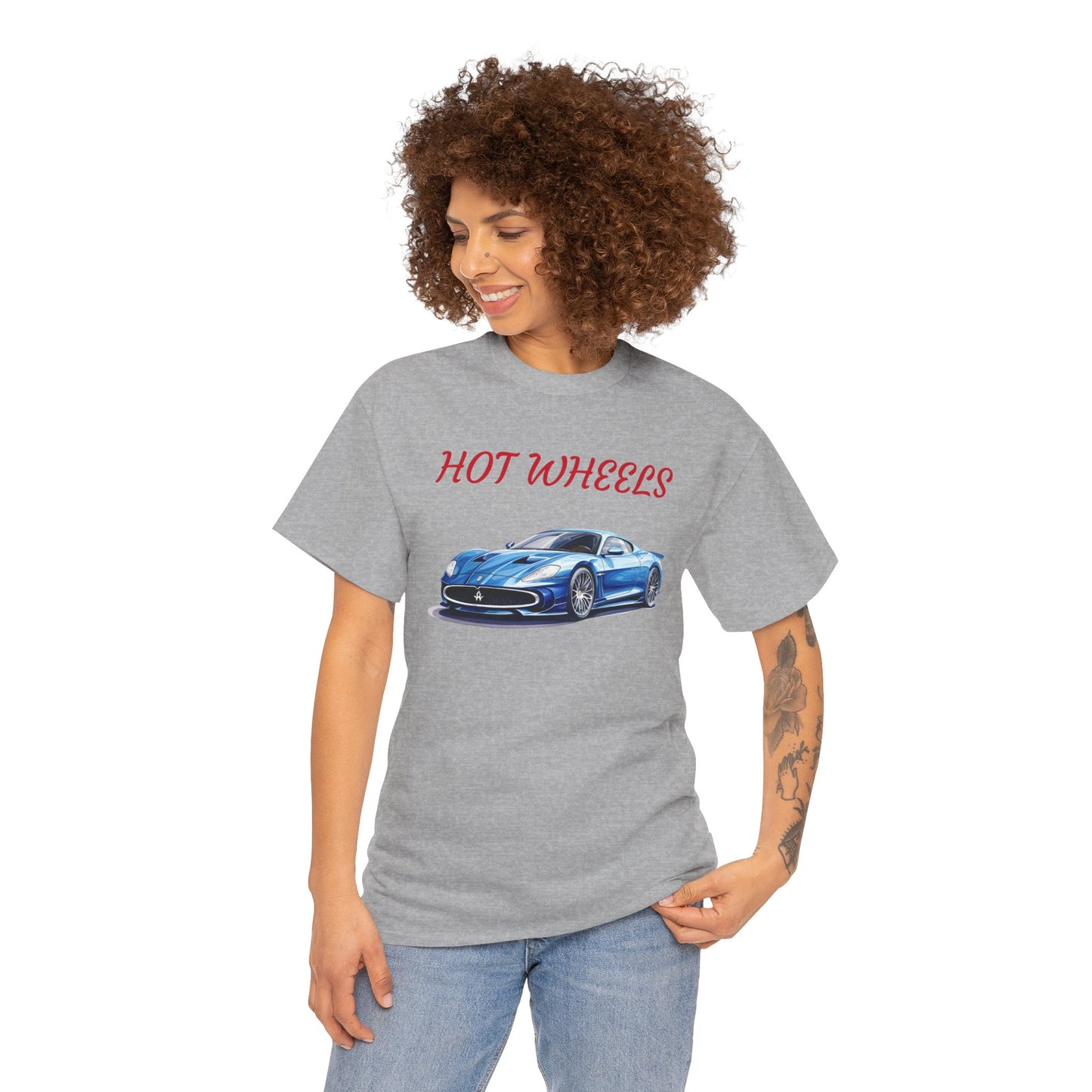 Princess Grace  Hot Wheels Unisex Heavy Cotton Tee Classic Car Graphic T-Shirt for Auto Enthusiasts