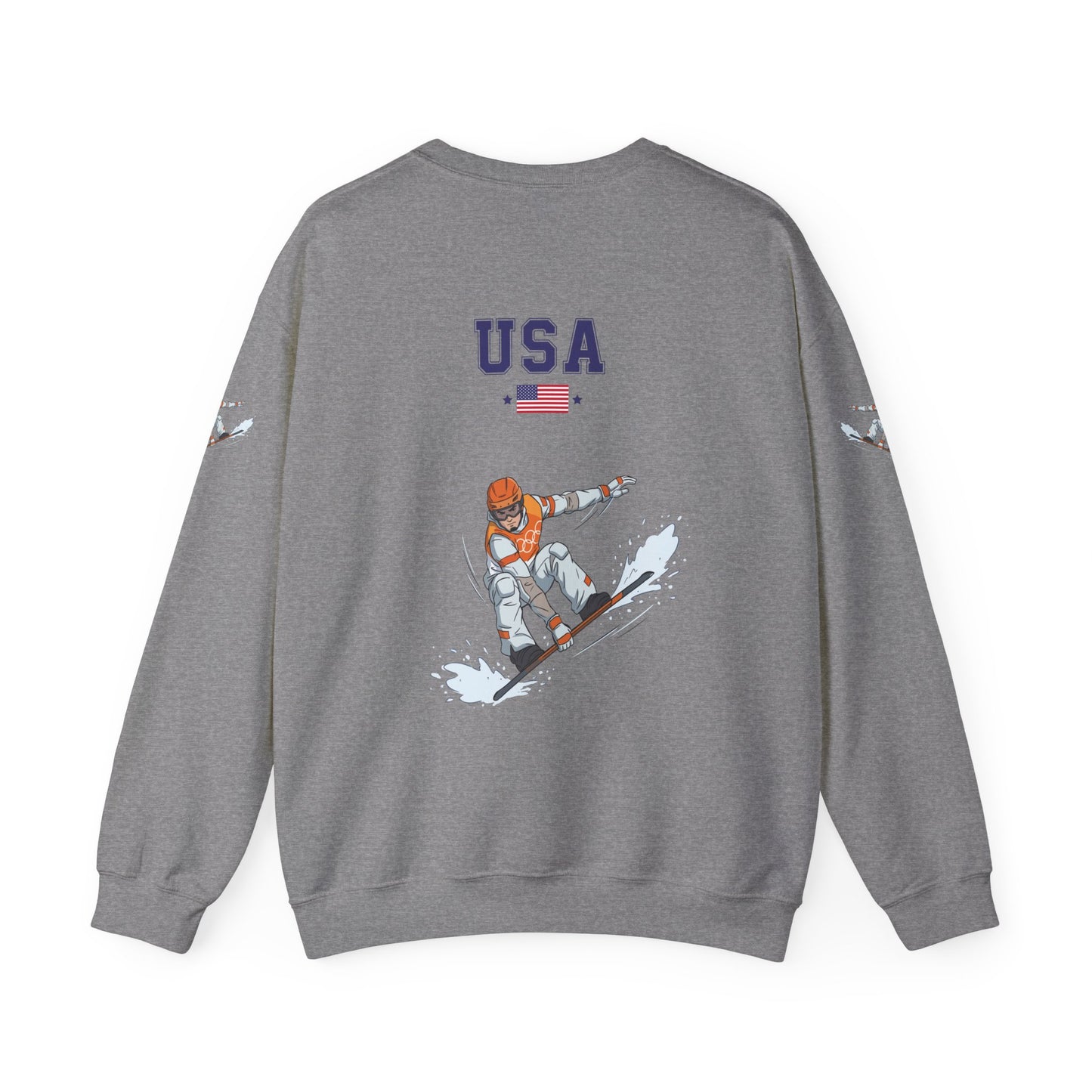 Princess Grace  TEAM USA  Snowboard Unisex Heavy Blend  Crewneck Sweatshirt