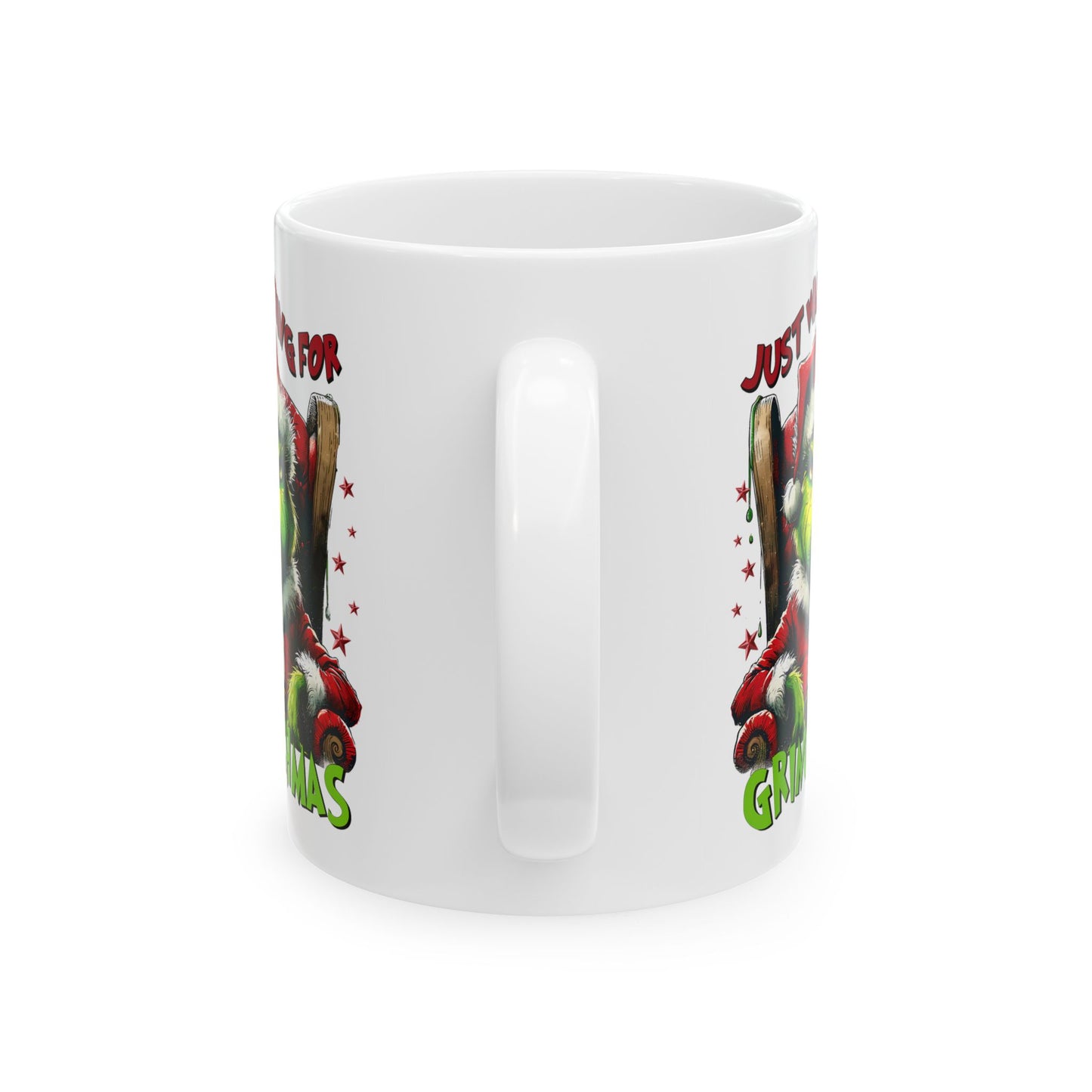 Princess Grace Grinch Christmas Mug   Just Waiting for Grinchmas  11oz & 15oz