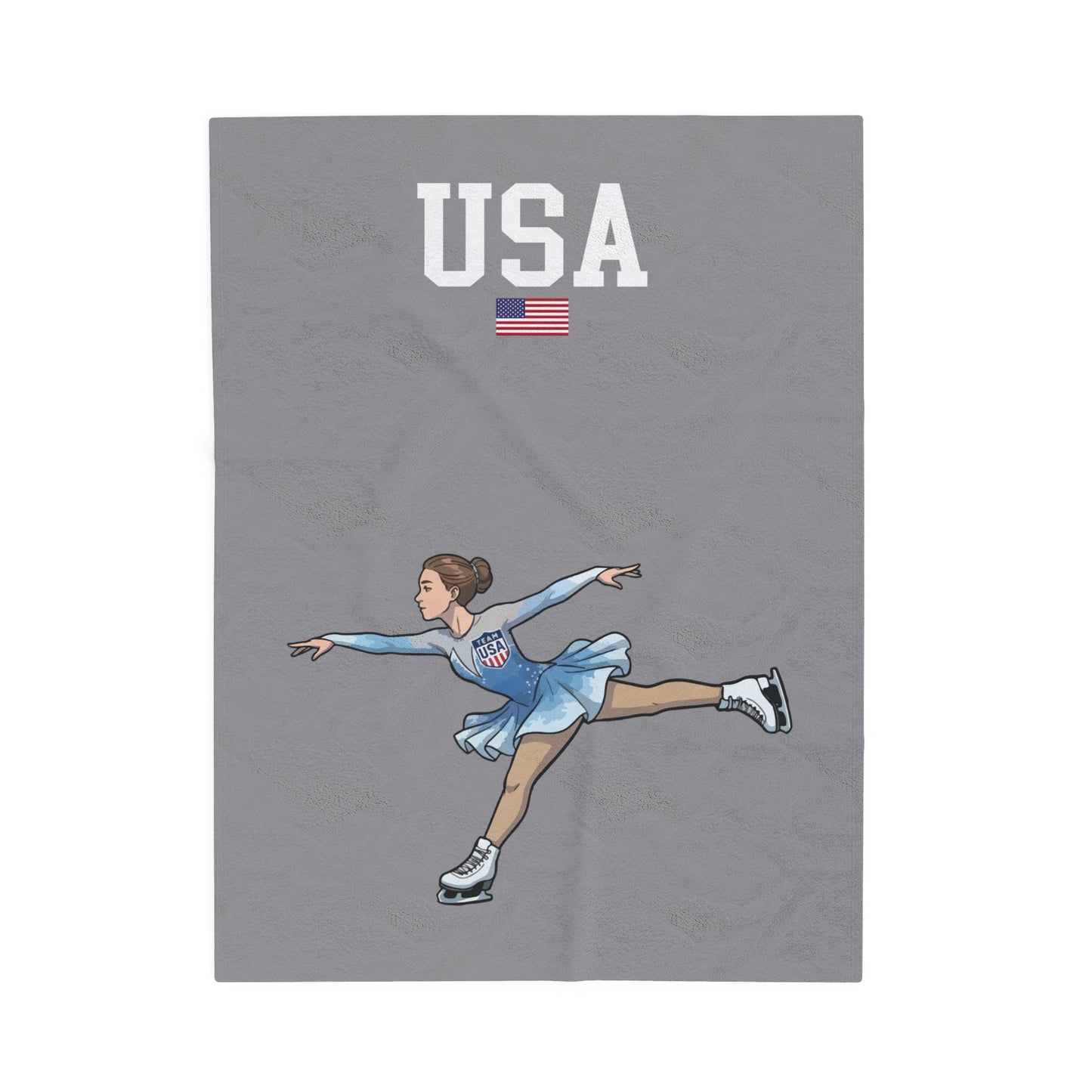 Princess Grace  TEAM USA  Velveteen Plush Blanket