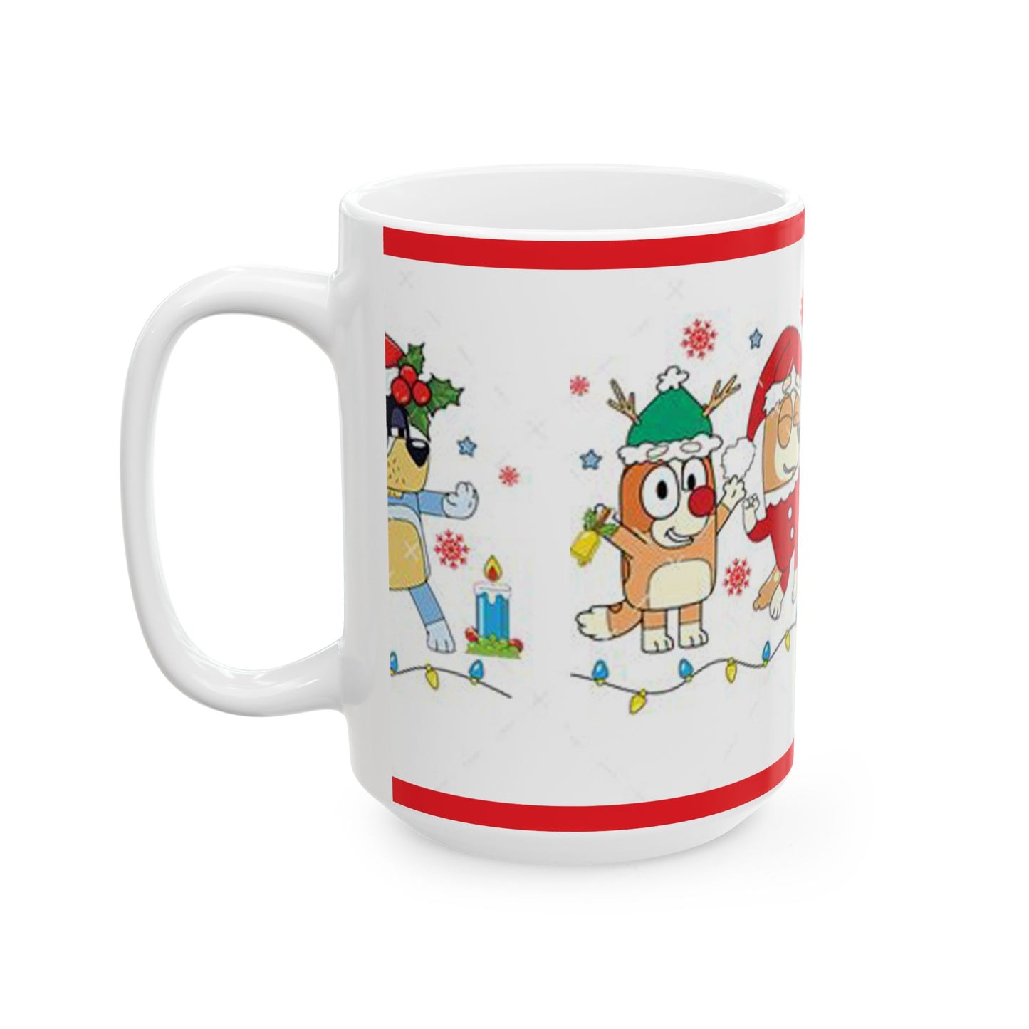 Princess Grace Festive Pet Ceramic Mug  Holiday Dog and Cat Design