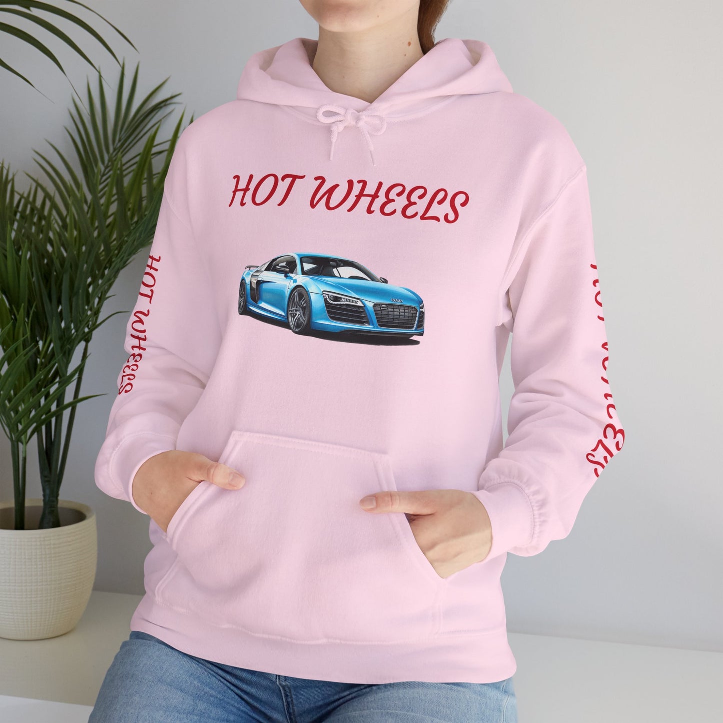 Princess Grace Hot Wheels Unisex Heavy Blen Hooded Sweatshirt Sporty Car Design Perfect for Car Enthusiasts