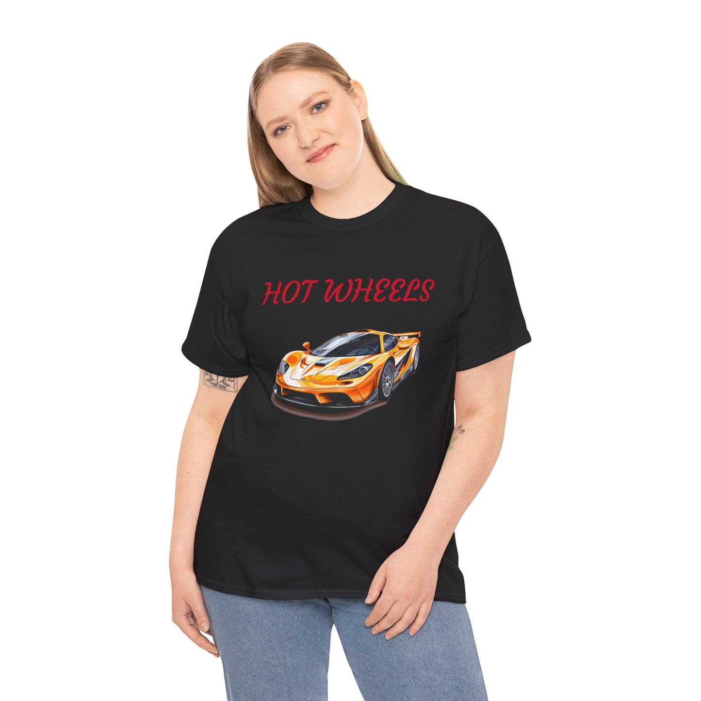 Princess Grace Hot Wheels Unisex Heavy Cotton Tee Race Car Graphic Tee for Racing Fans