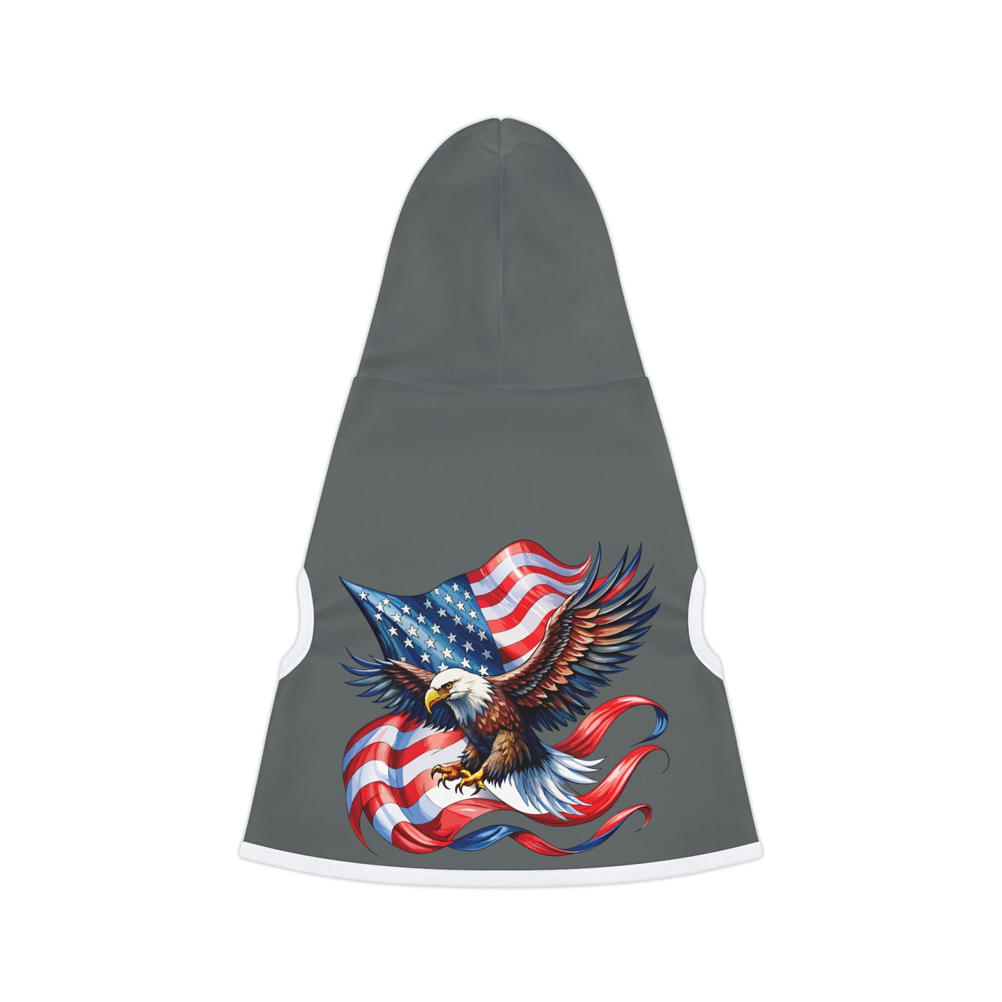 Princess Grace  Patriotic Eagle Pet Hoodie  Perfect for Independence Day Celebrations