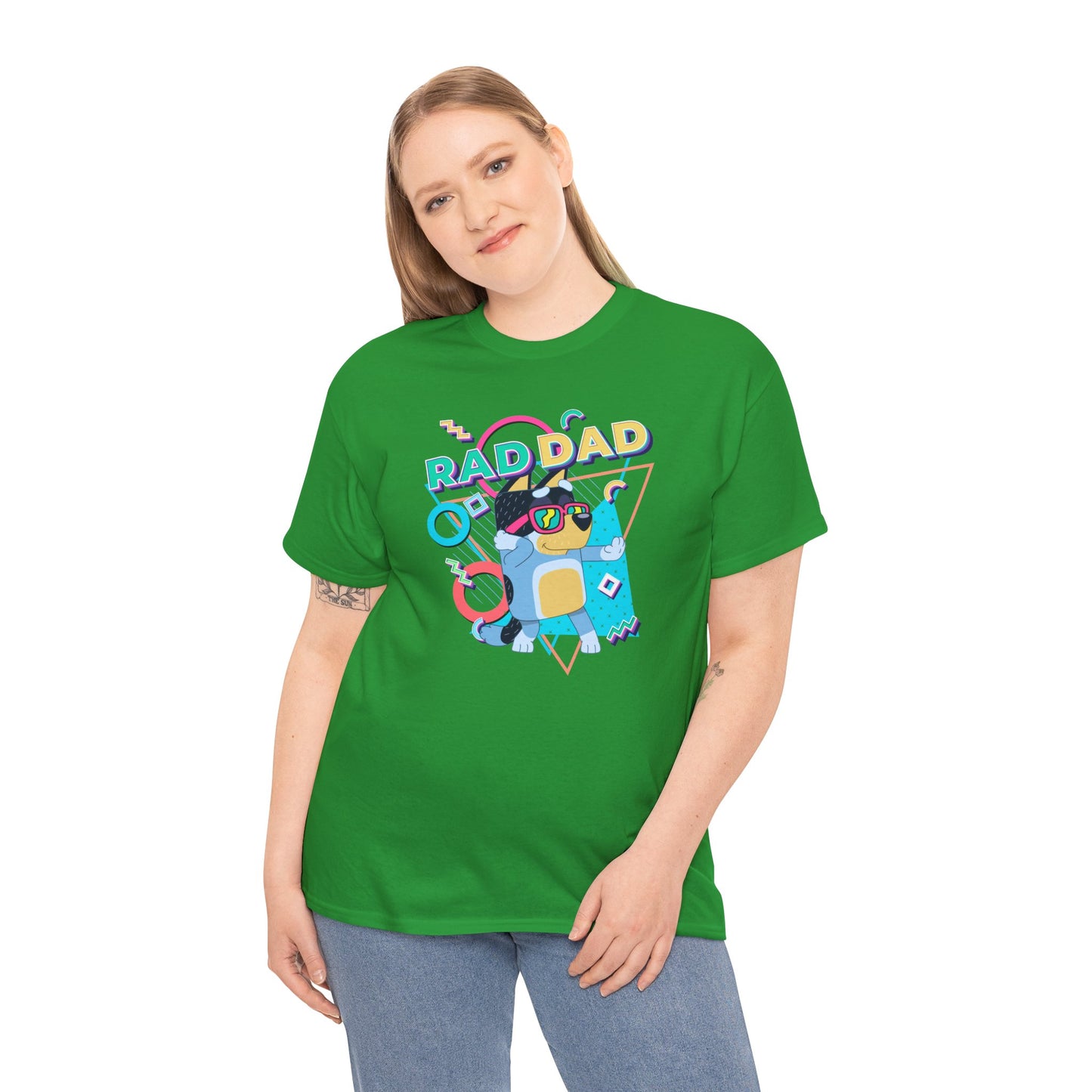Princess Grace  Bluey  Funny Rad dad Unisex Heavy Cotton Tee  Perfect Gift for Cool Dads