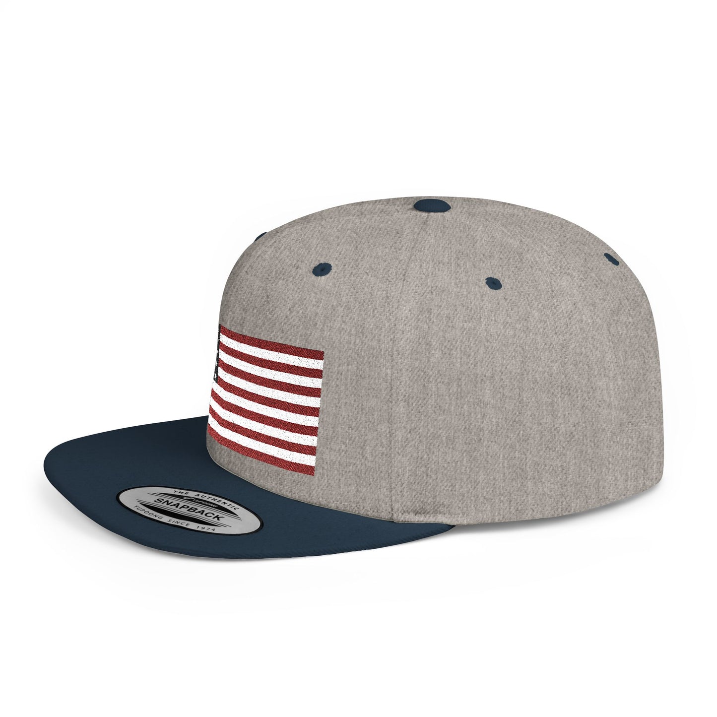 Princess Grace  Patriotic Flat Bill Snapback Hat  American Flag Design
