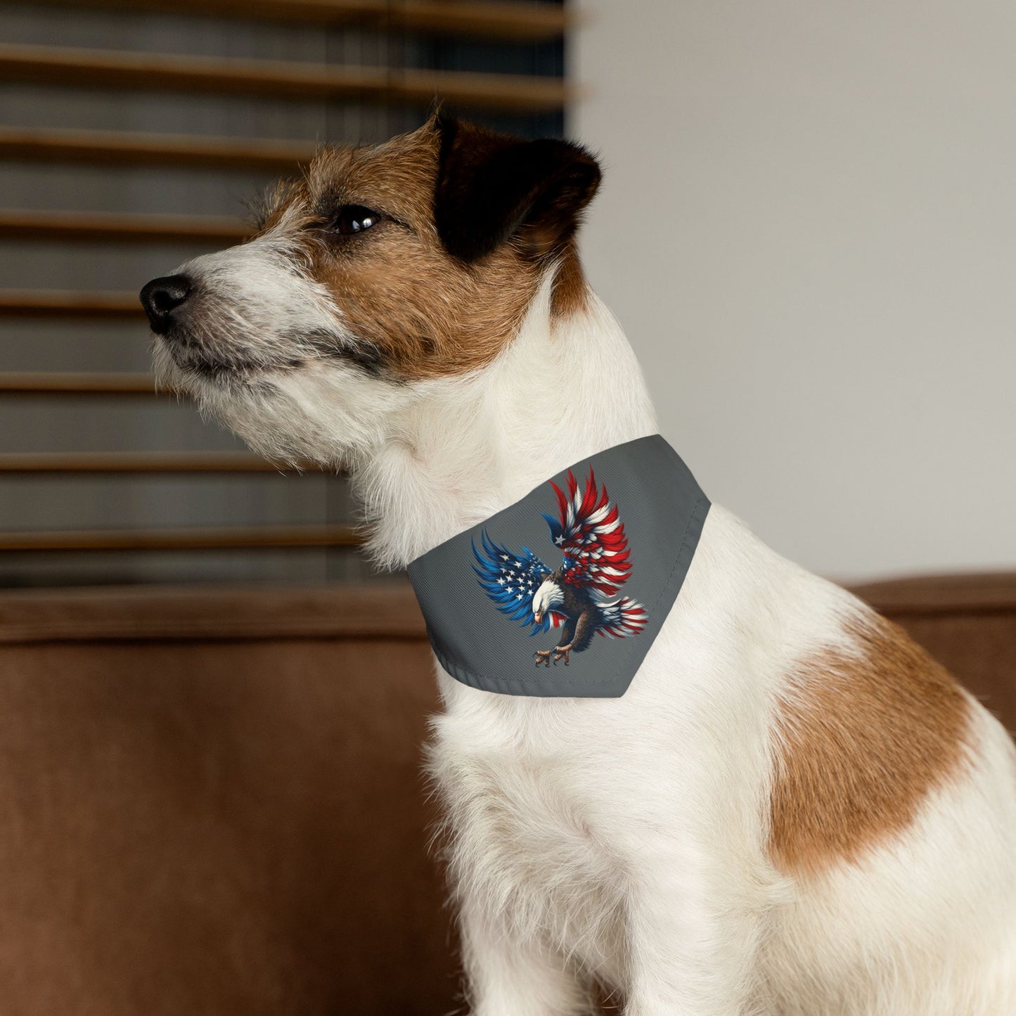 Princess Grace  Patriotic Eagle Pet Bandana Collar for Dogs  Perfect for Holidays and Celebrations