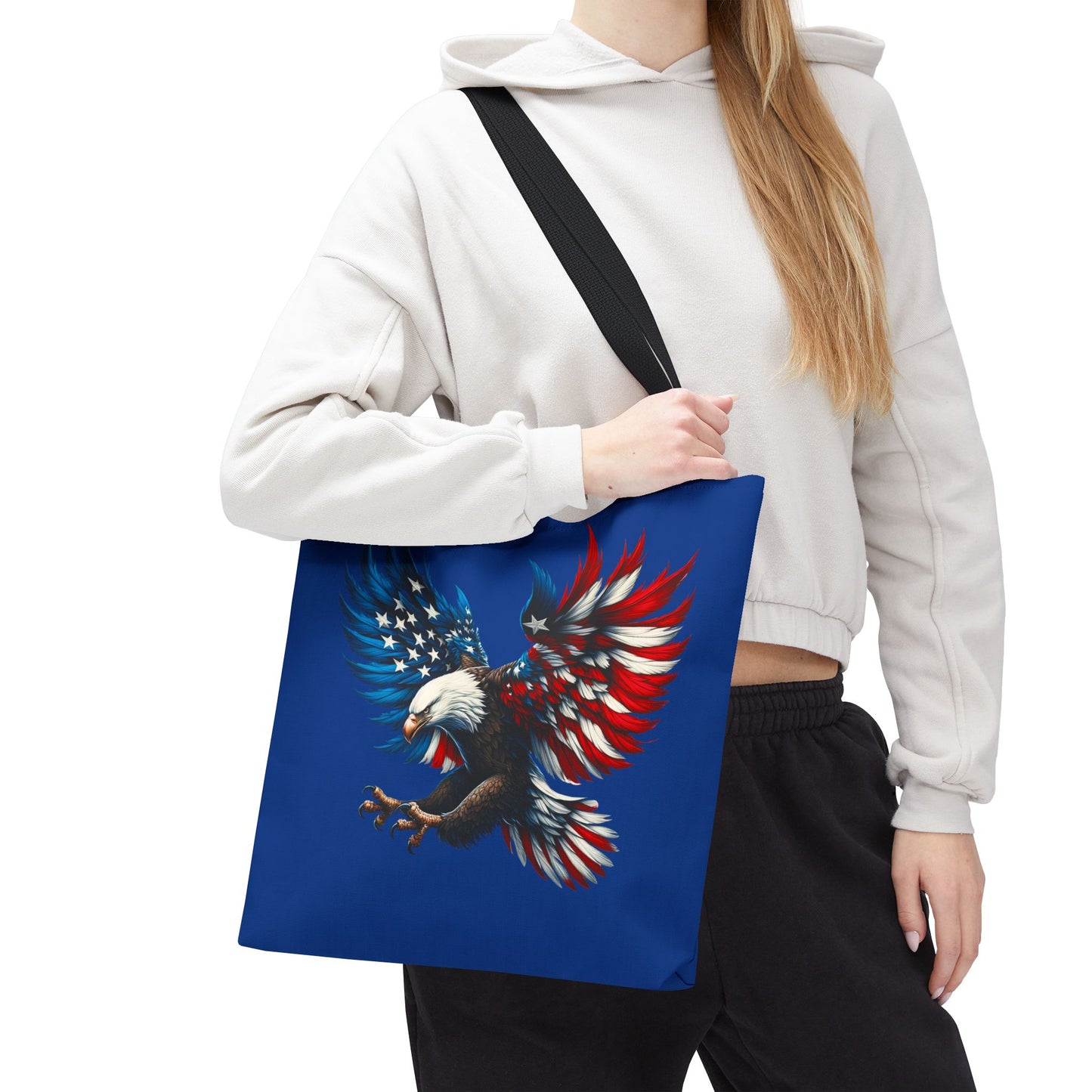 Princess Grace  Patriotic Eagle Tote Bag  Perfect for Independence Day & Everyday Carry