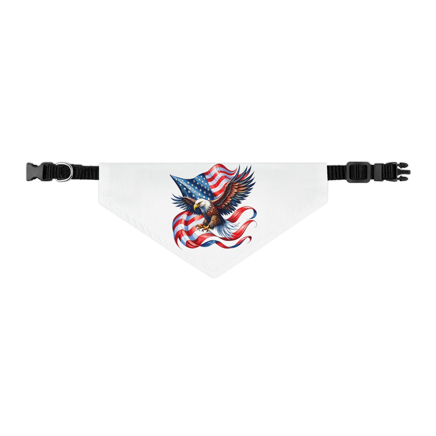 Princess Grace  Patriotic Pet Bandana Collar  Eagle & American Flag Design for Dogs