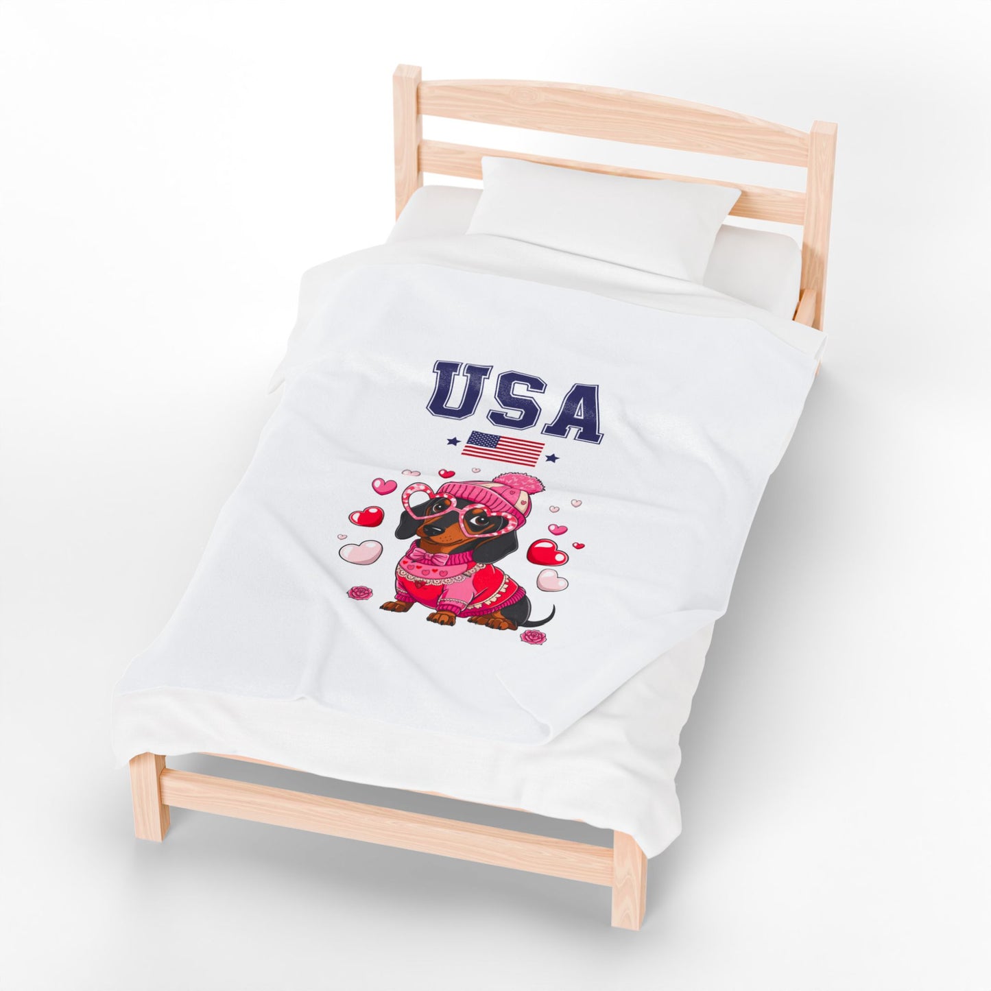 Princess Grace  TEAM USA  Velveteen Plush Blanket