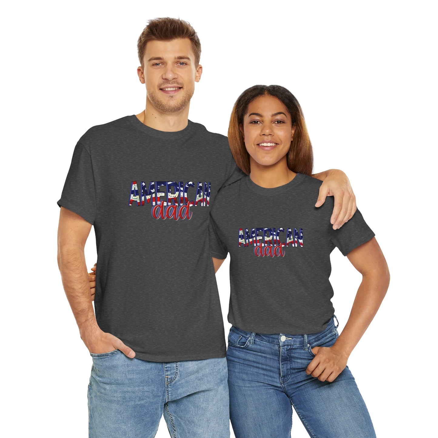 Princess Grace  Patriotic American Dad Tee Unisex Heavy Cotton T-Shirt