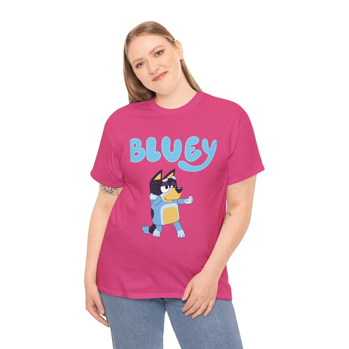 Princess Grace  Bluey Unisex Heavy Cotton Tee  Fun & Playful Kids Shirt