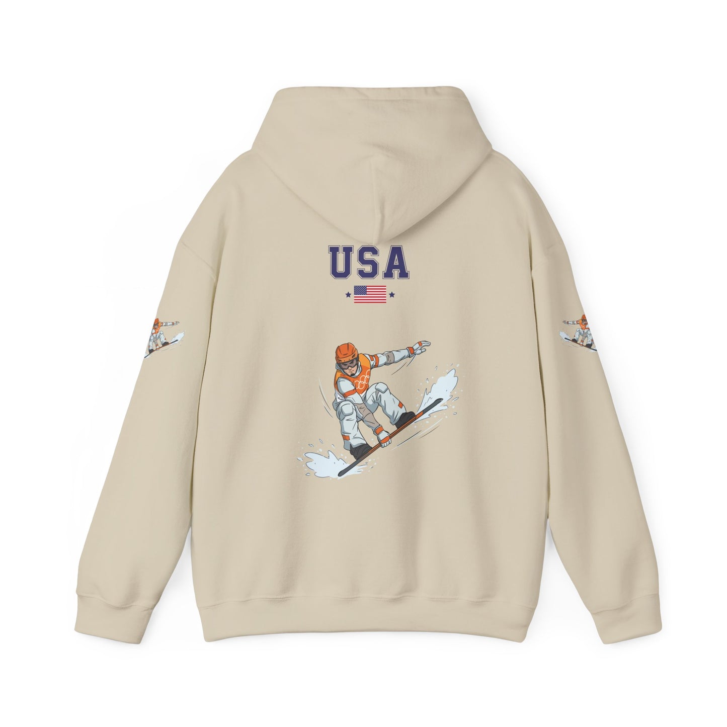 Princess Grace  TEAM USA  Snowboard  Unisex Heavy Blend Hooded Sweatshirt