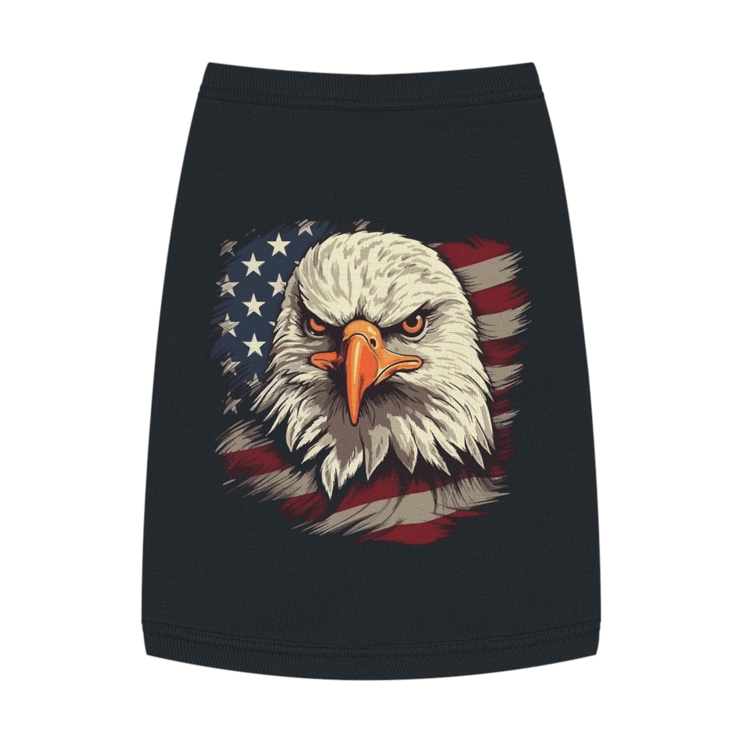 Princess Grace  Patriotic Eagle Pet Tank Top USA Flag Design