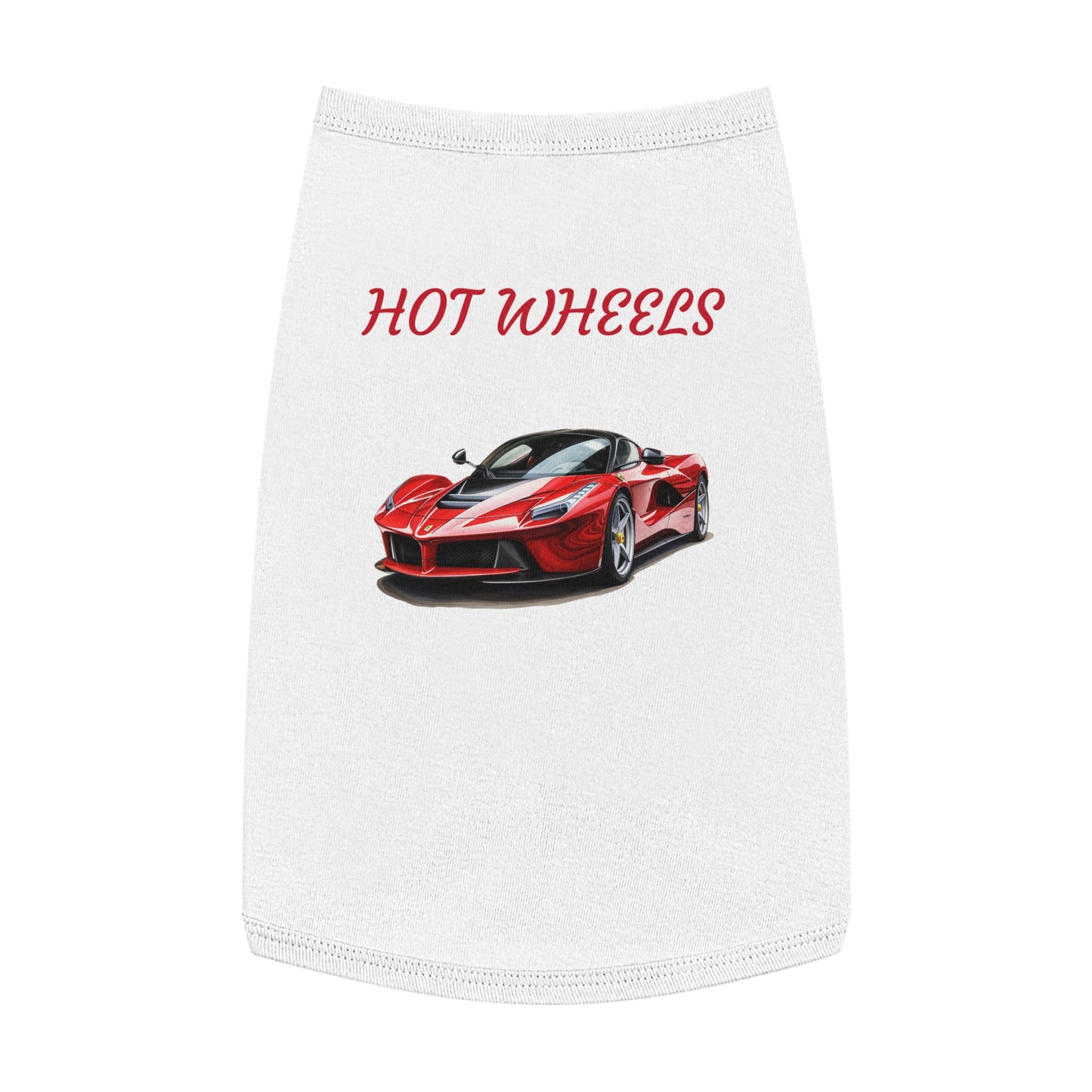 Princess Grace  Cool  Hot Wheels Pet Tank Top for Car Lovers Stylish Dog Apparel