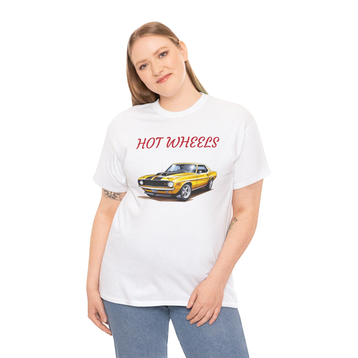 Princess Grace  Retro Hot Wheels Unisex Heavy Cotton Tee Classic Car Graphic T-Shirt