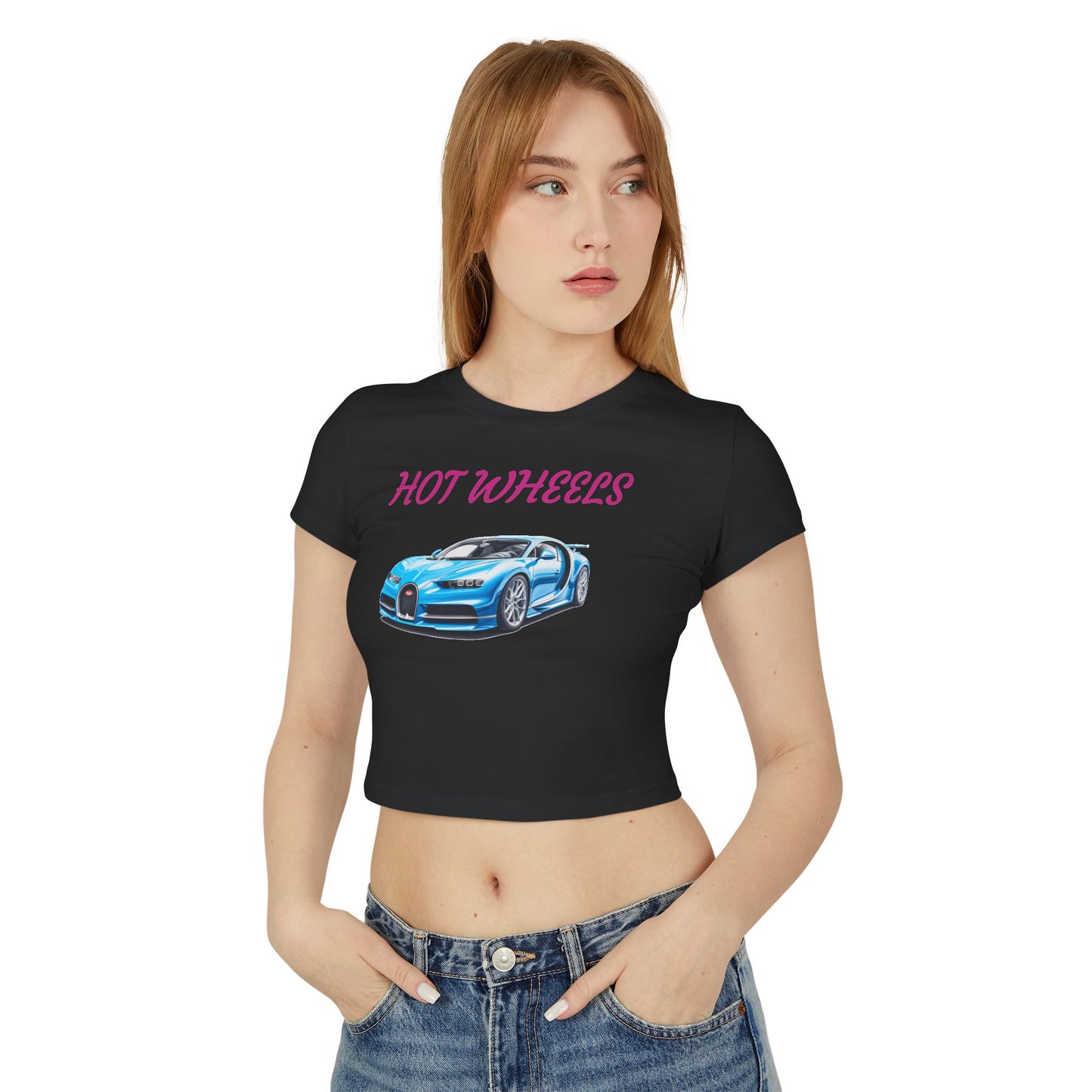 Princess Grace  Hot Wheels Women's Baby Tee Fun Car Graphic T-Shirt for Car Enthusiasts